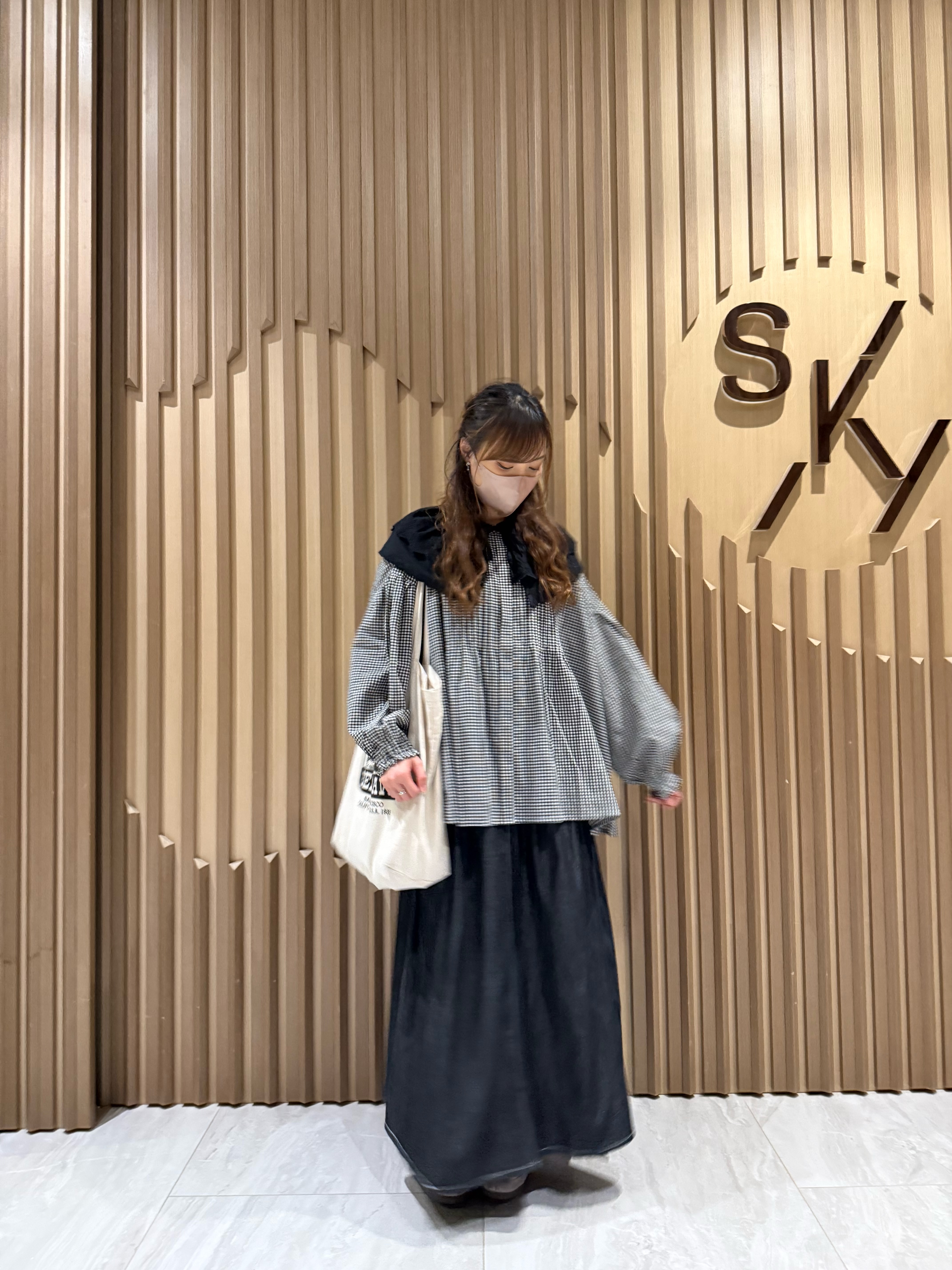 高腰明線薄牛仔裙