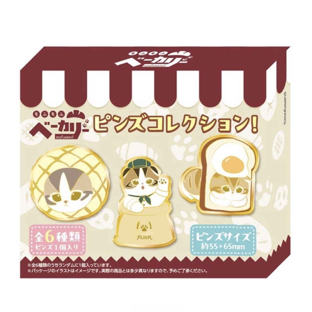 Mofusand 鯊魚貓 襟章｜預訂