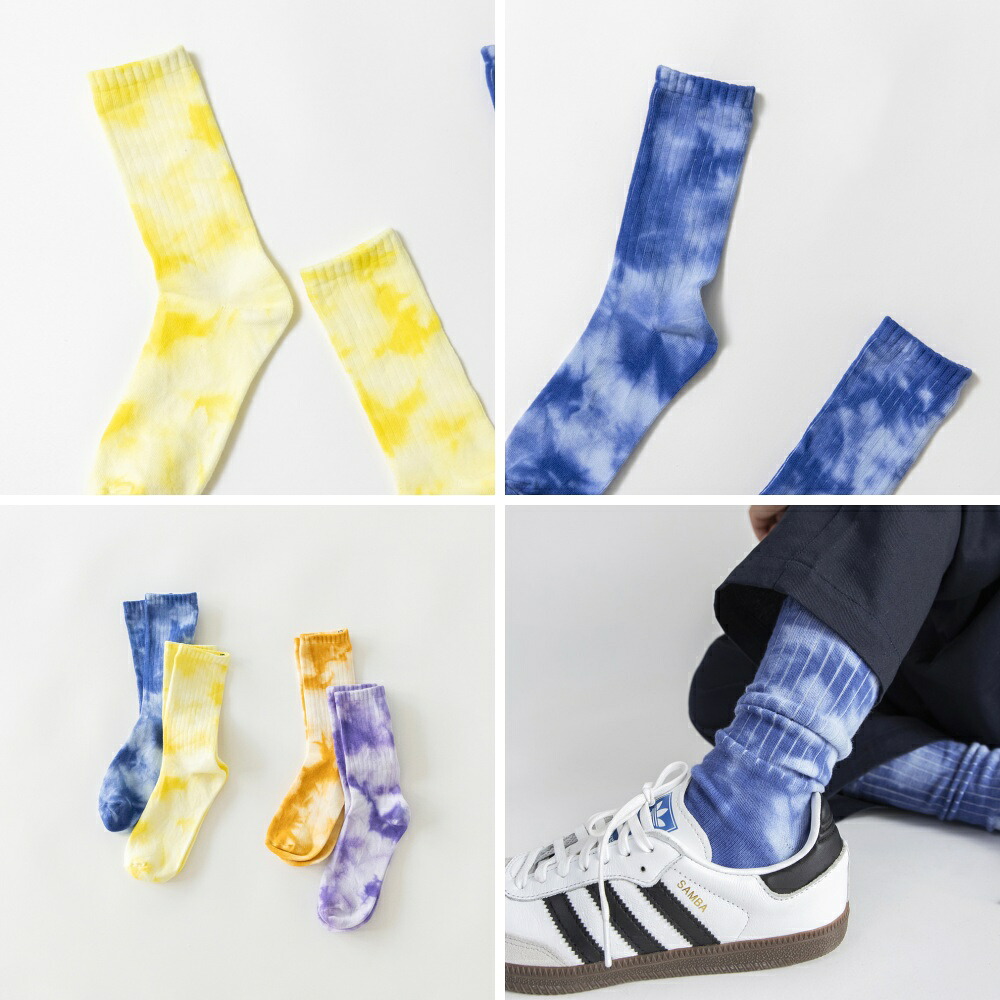 🆕【⭐訂購⭐】🇯🇵日本直送🌀紮染襪子套裝(一套2對)［2款選］🌀[ELBA-0186][260326]