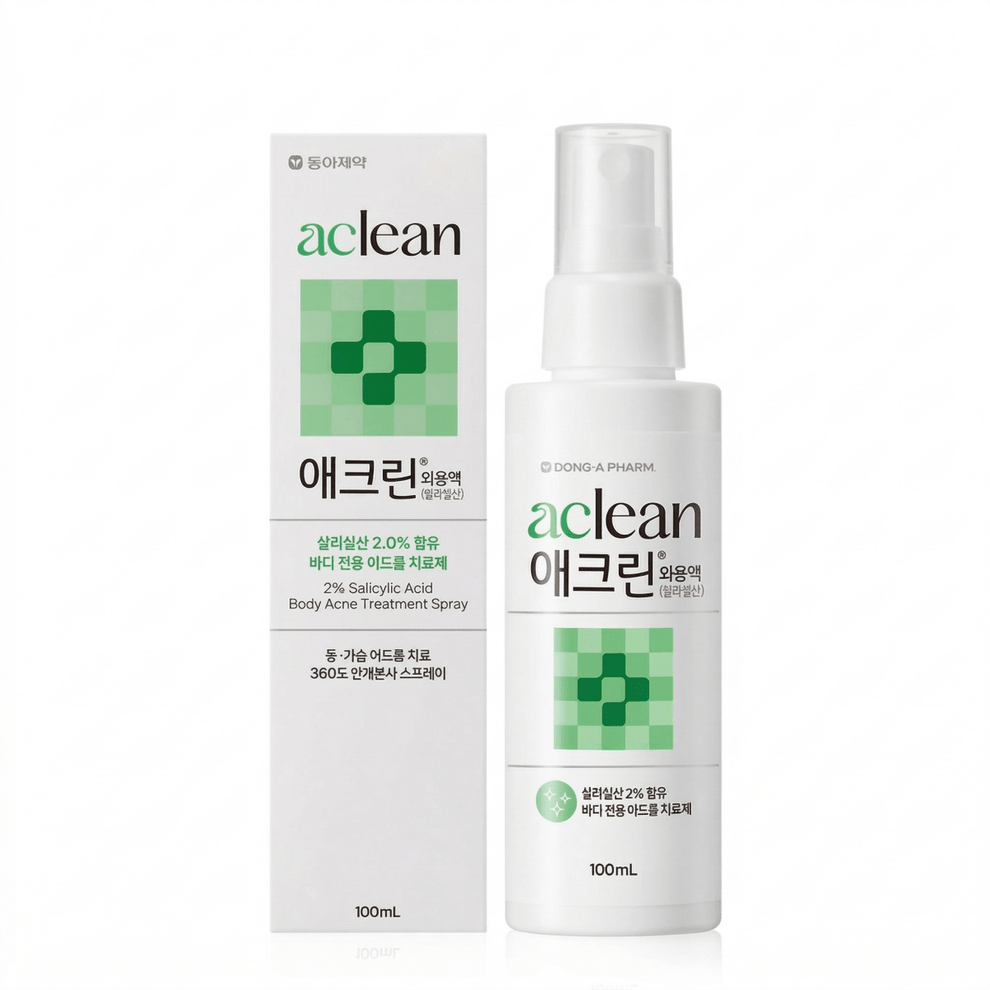 韓國東亞製藥 Aclean 2% 水楊酸身體抗痘噴霧 100ml