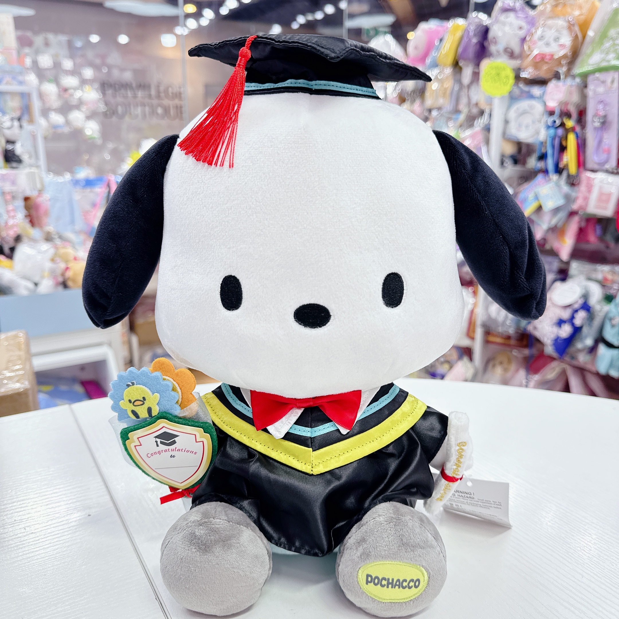 原裝行貨sanrioPc狗畢業公仔30 cm送禮首選