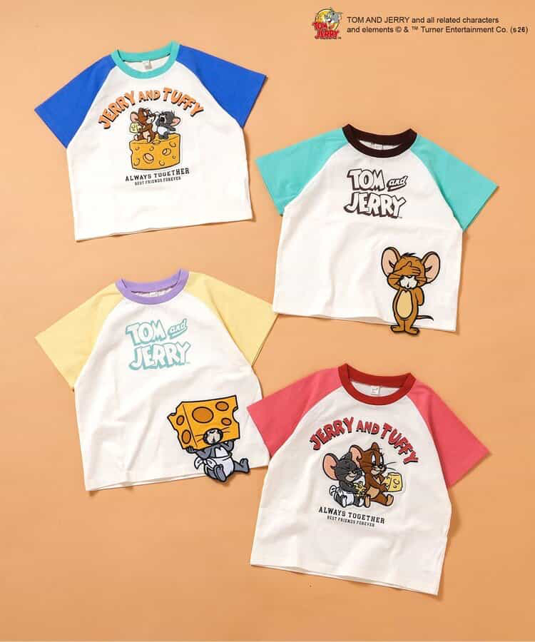 🇯🇵預訂 日本直送🇯🇵Apres les cours x Tom & Jerry系列四色人物刺繡貼花拼色短袖T恤
