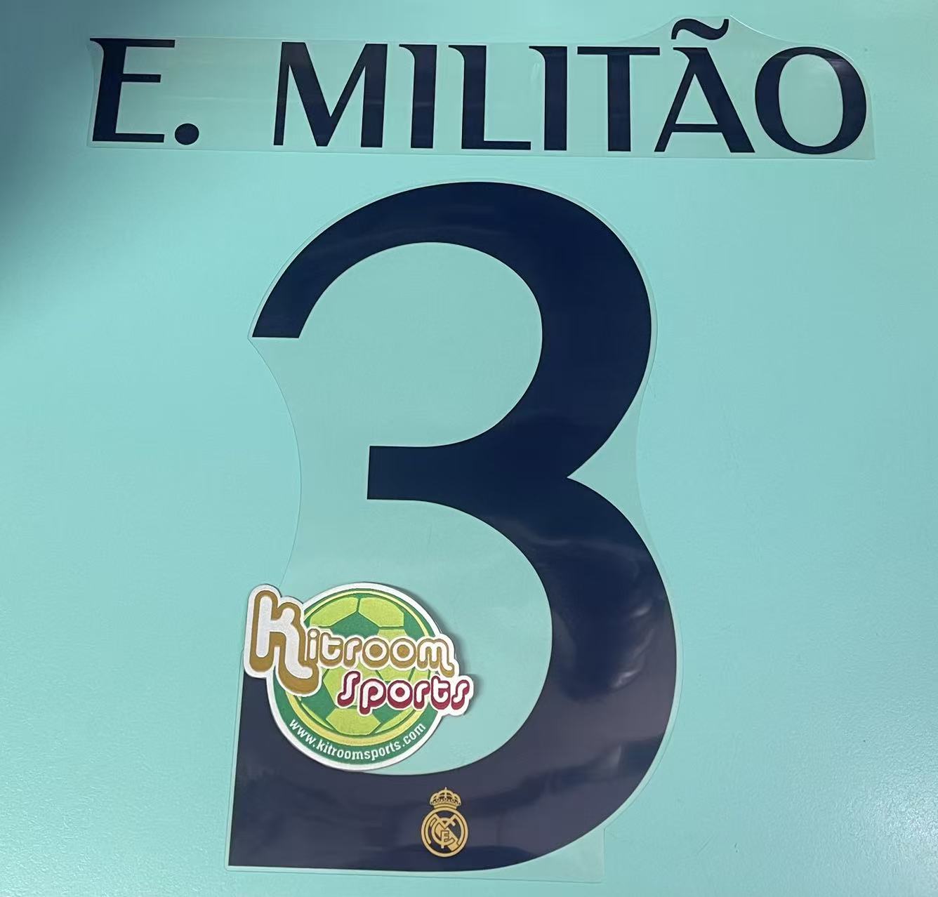 2023-24 Real Madrid Home Nameset #3 E.MILITAO
