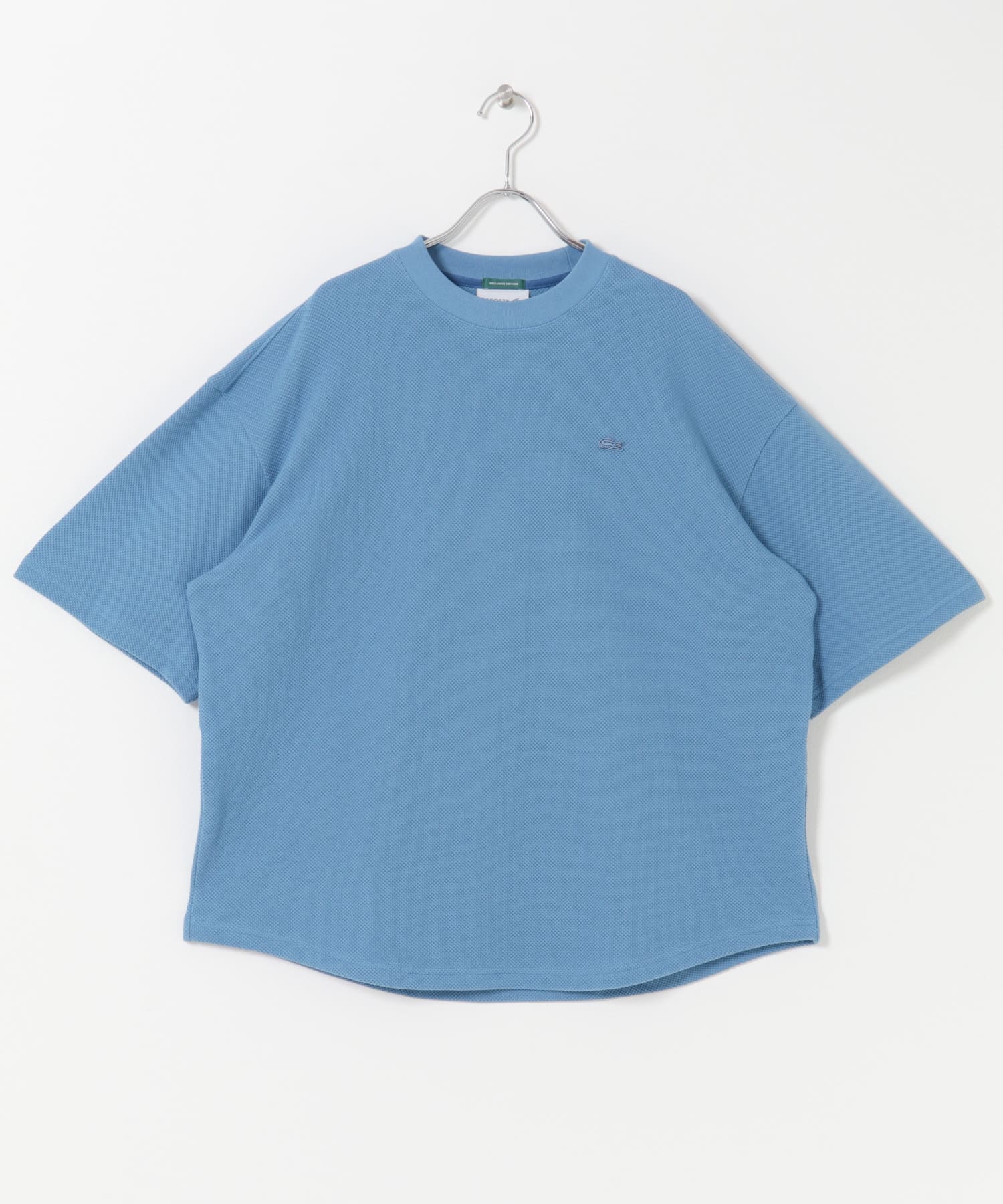 LACOSTE×DOORS THICK PIQUE ROUND SHORT-SLEEVE