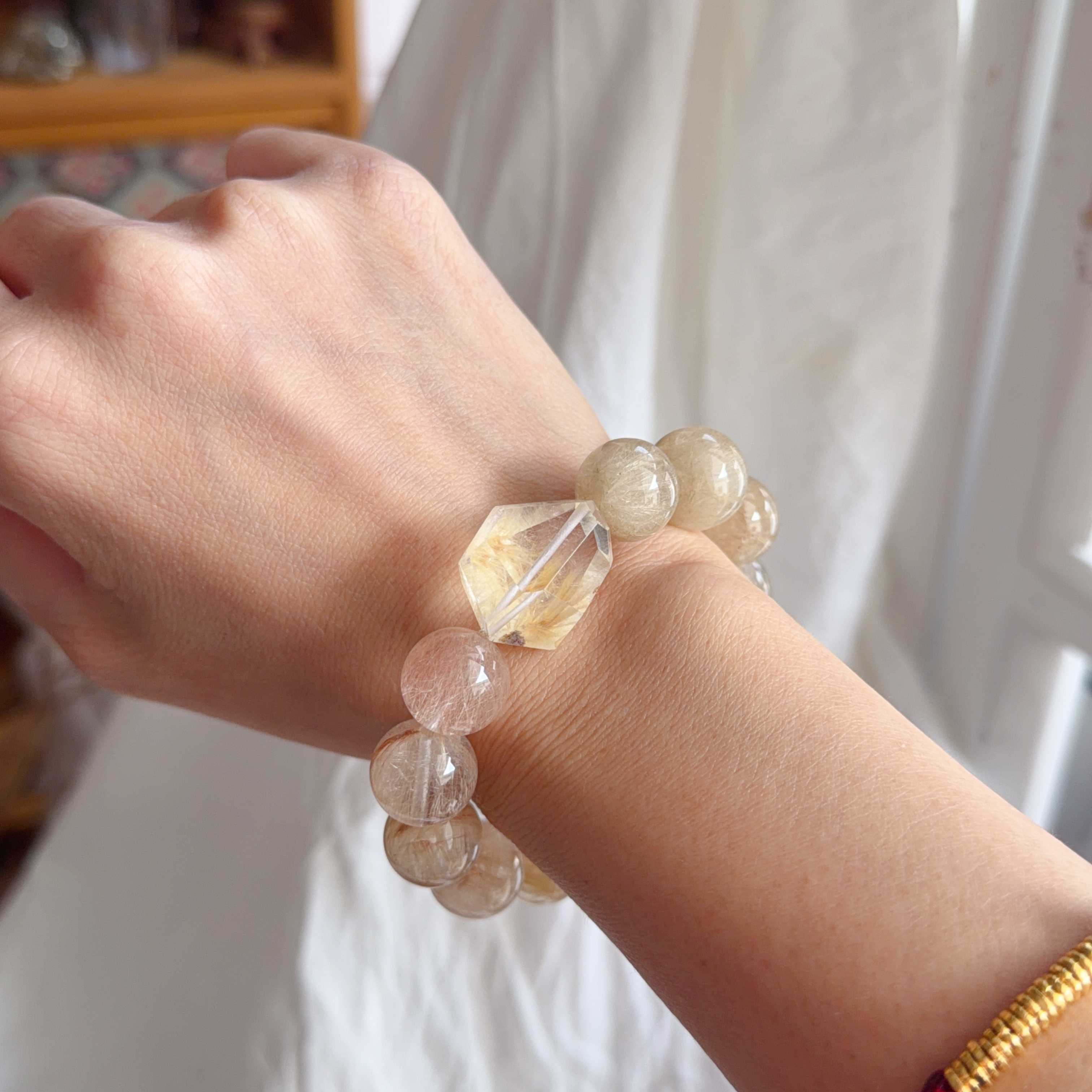 蝴蝶髮兔毛手串