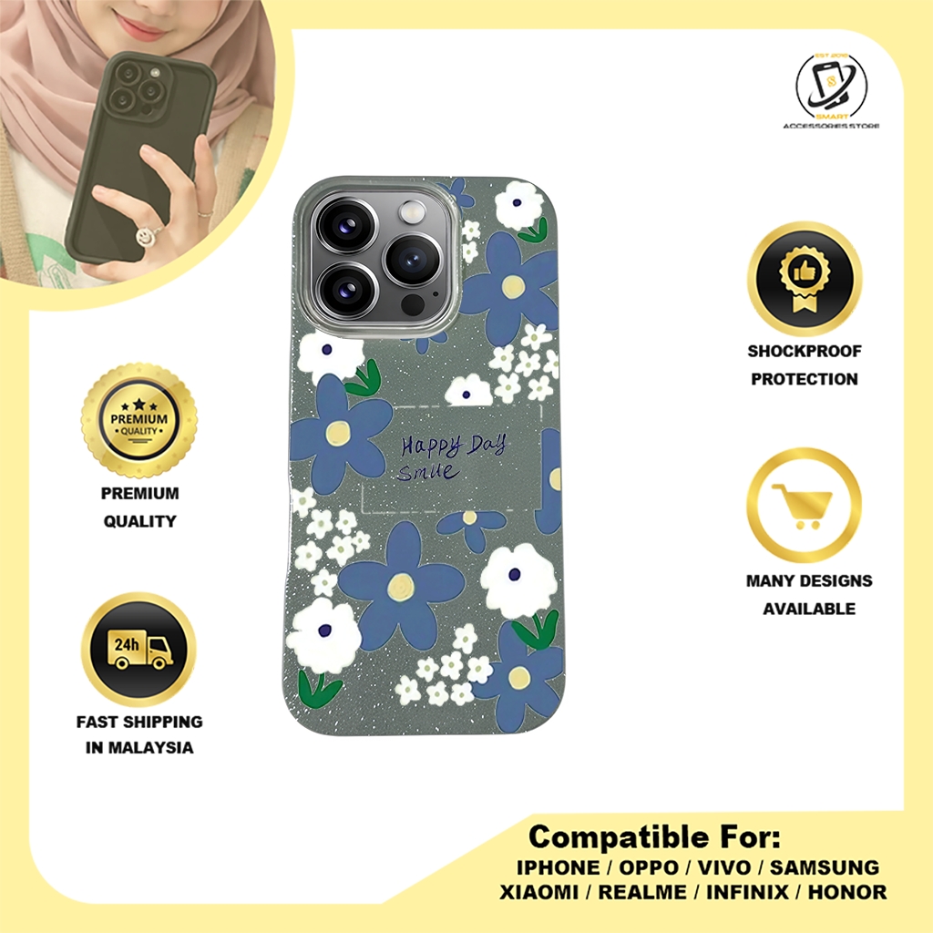 BLING CASE PHONE FOR IPHONE - DESIGN FLOWER O