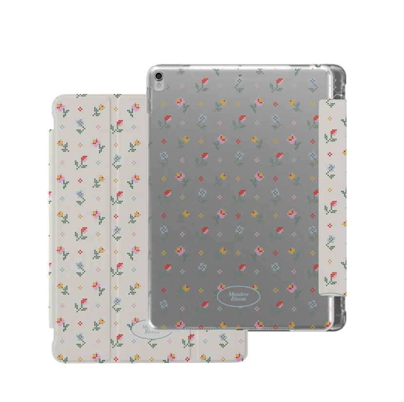 【Pixel FlowerBox VOL.48】透明磨砂書本式 iPad Case