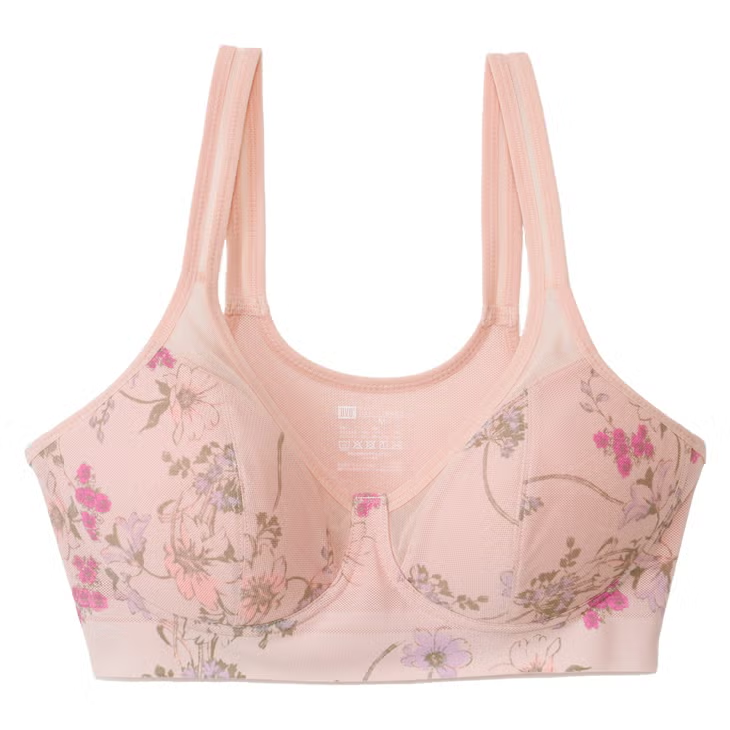 日本直送 BVD Cool Bra 花卉印花半截上衣（ M/L/LL）