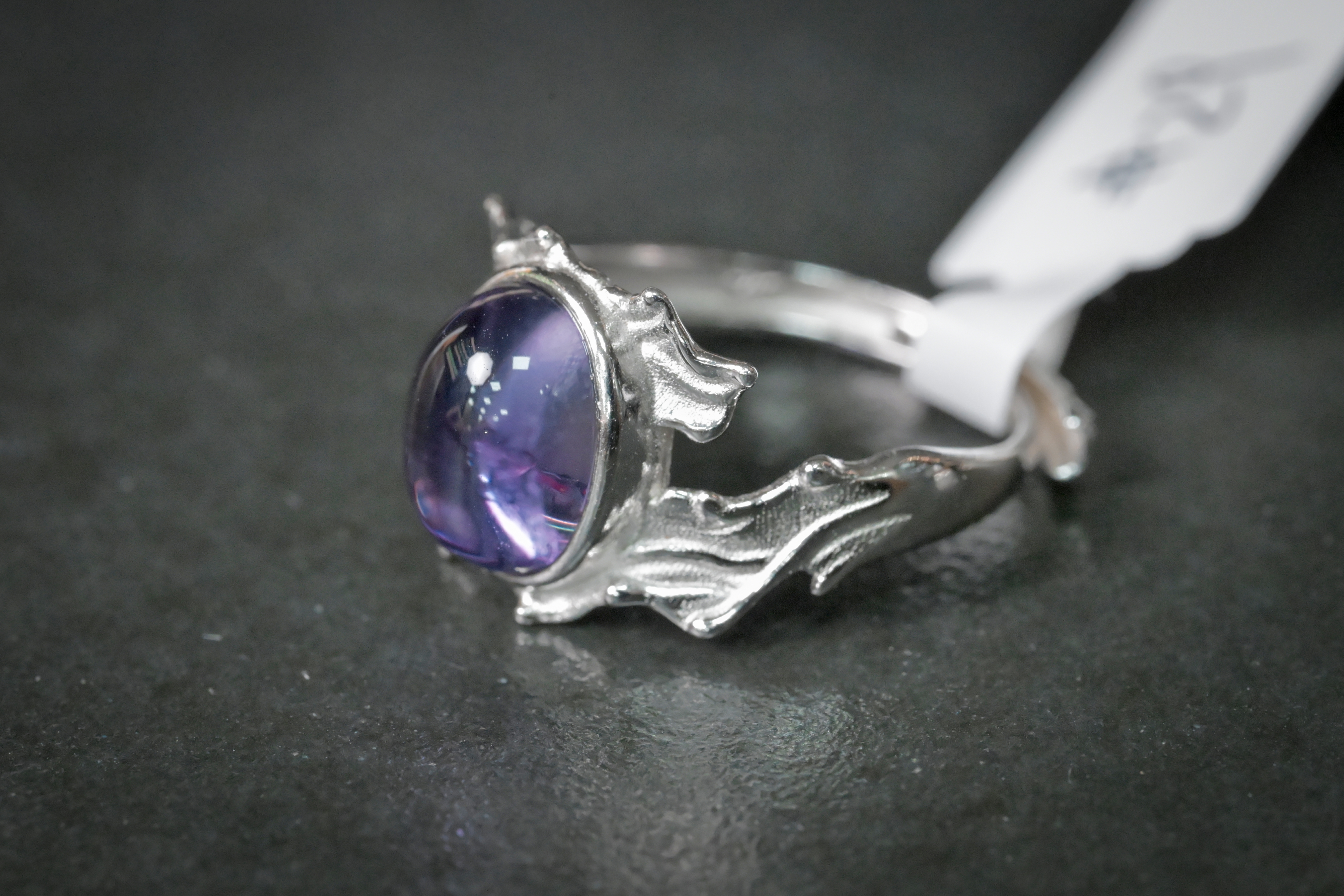 紫水晶純銀戒指 #029｜日信水晶 身心工房｜Amethyst Sterling Silver Ring #029