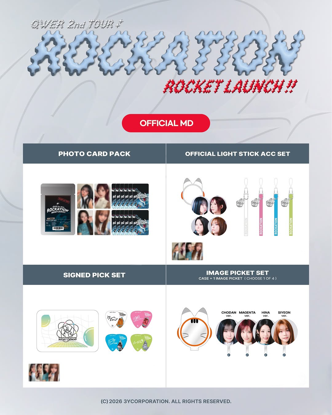 [QWER] QWER 2nd tour ROCKATION: ROCKET LAUNCH in SEOUL OFFICIAL MD