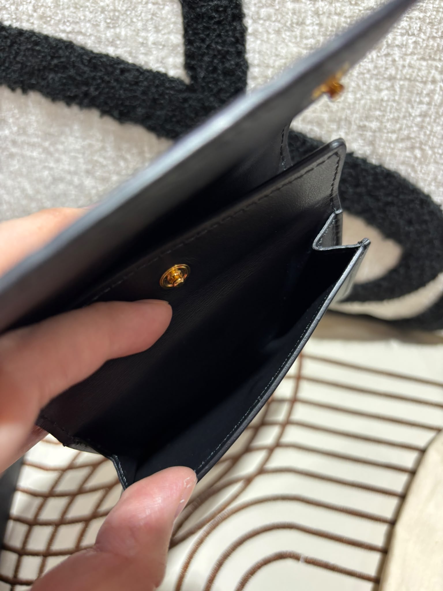 Burberry TB Card Case 黑色小牛皮 100%Authentic,unused✅dust bag