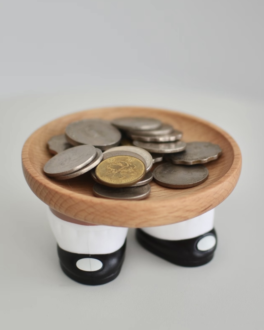 呆萌短腿櫸木收納小托盤