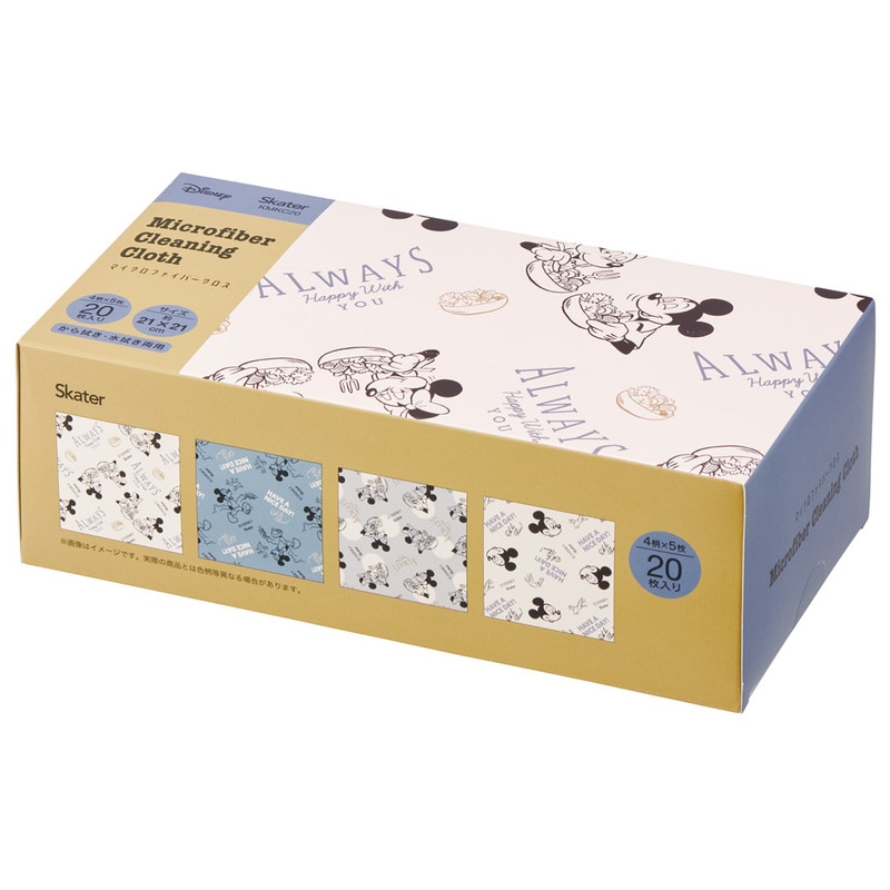 🆕【⭐訂購⭐】  日本直送🌀#Skater #Disney 超細纖維抹布(20 片裝)［3款選］🌀[ELCD-0226][260425]