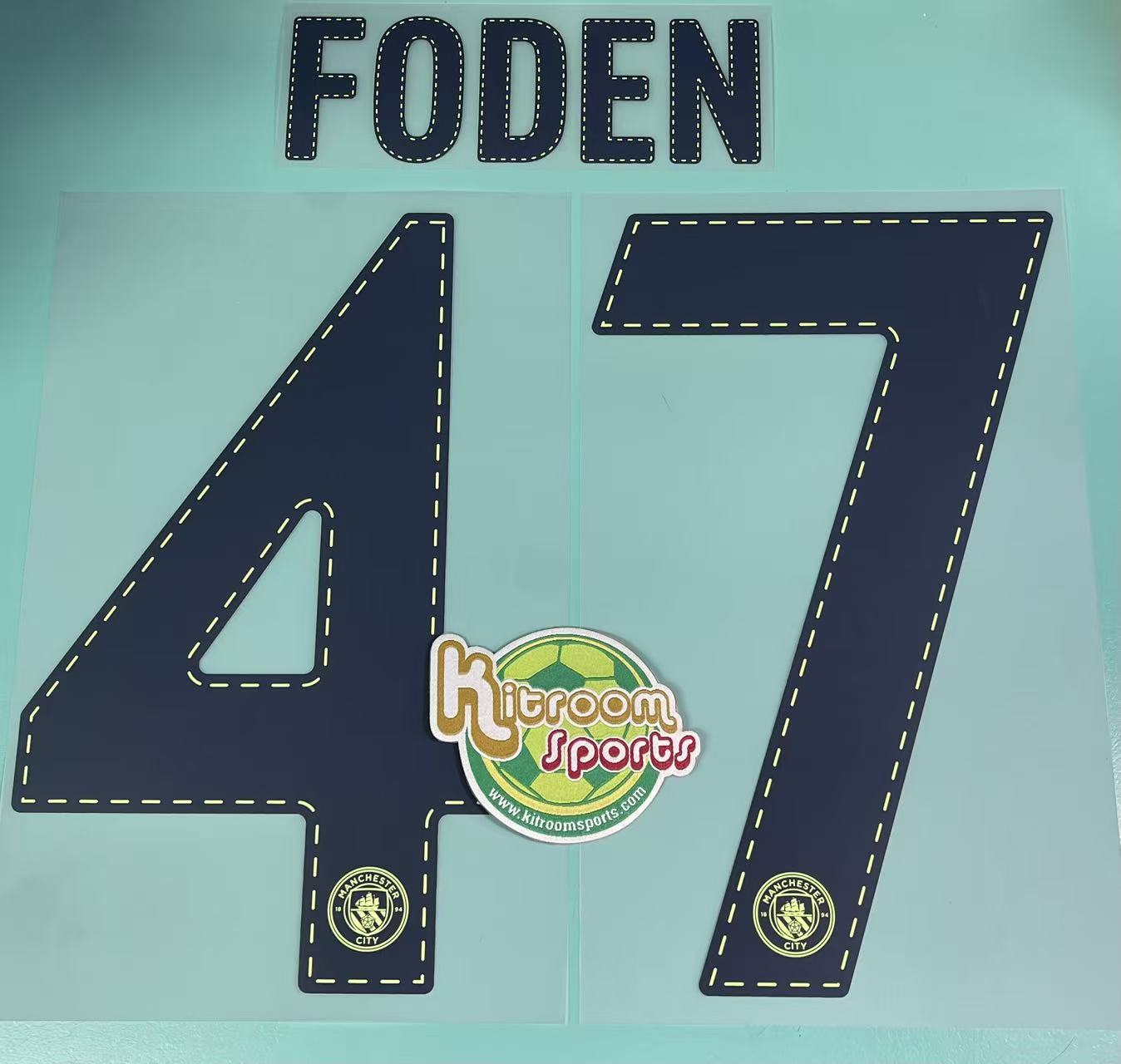 2022-23 Manchester City 3RD UCL Nameset #47 FODEN