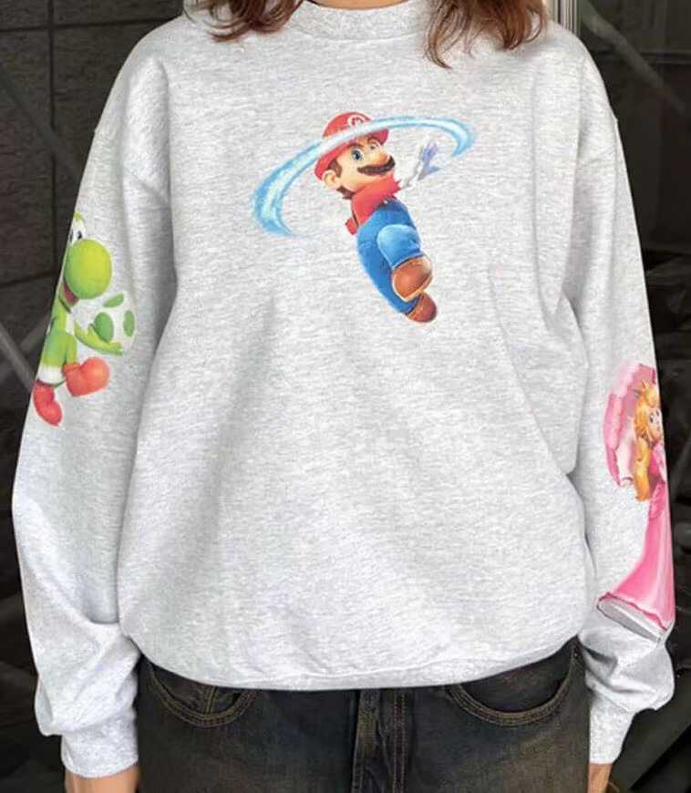 預訂 SUPER MARIO × BEAMS圓領毛圈衛衣 [貨號26A837]
