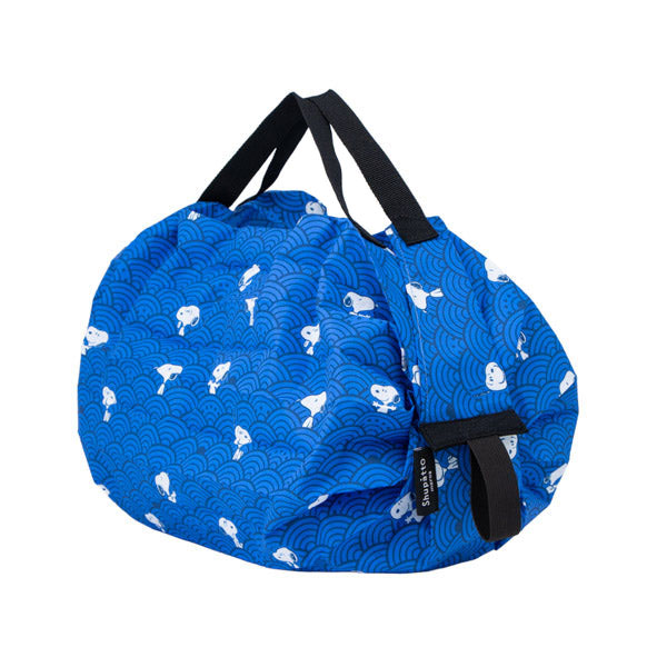 現貨｜Snoopy 日本 Shupatto Compact Bag 可摺 環保袋 S Size (青海波圖案 SPZ-4365)