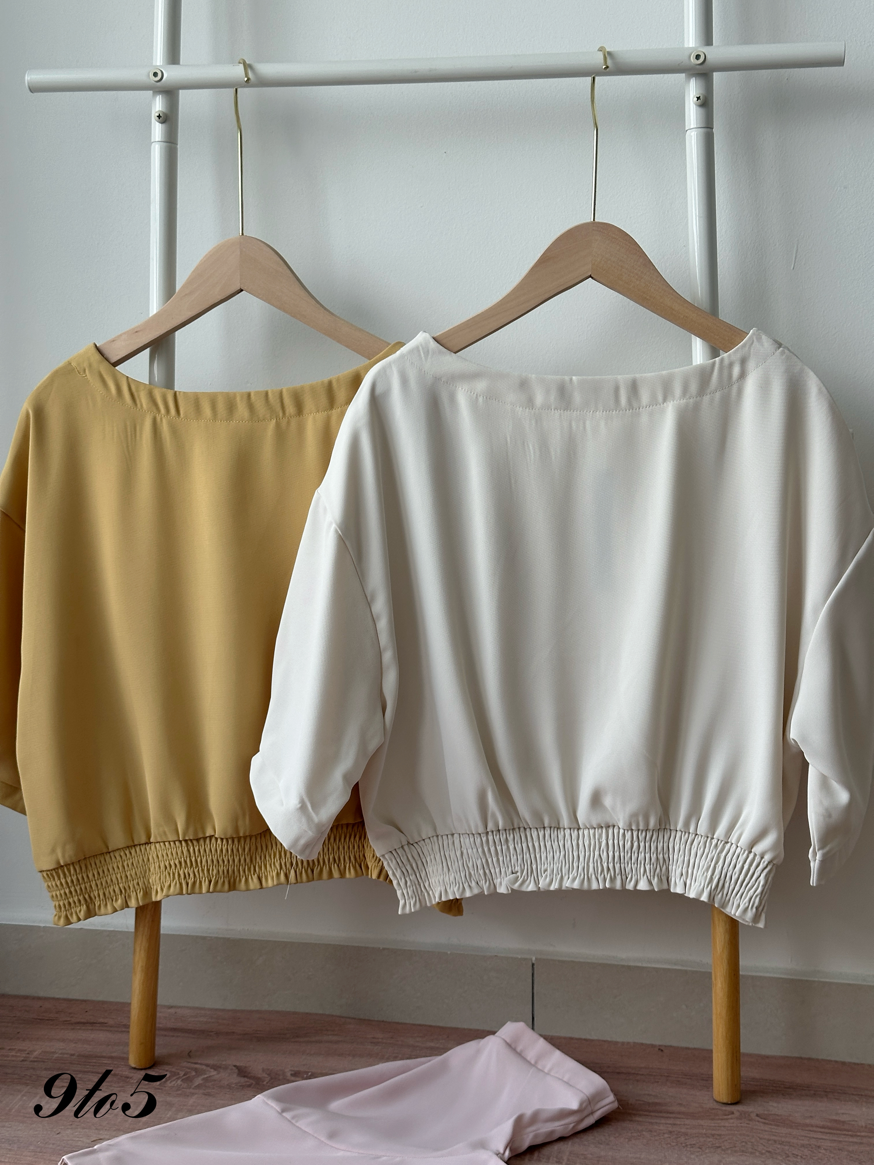T4335 Half Sleeve Boat Neck Top - 3 Colors 