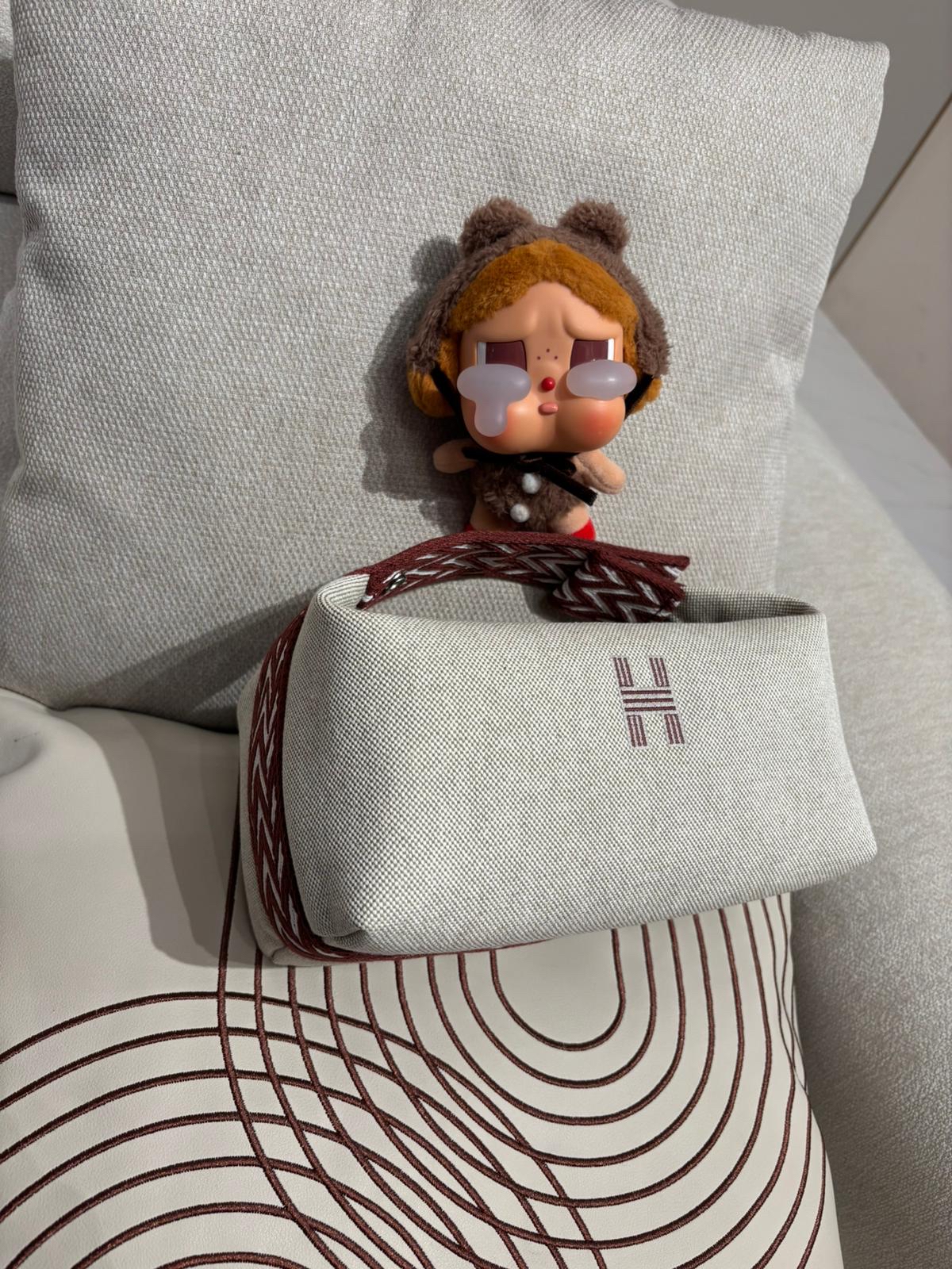 全新 Hermes Bride A Brac PM 飯盒包，新款織帶 100%Authentic,unused  