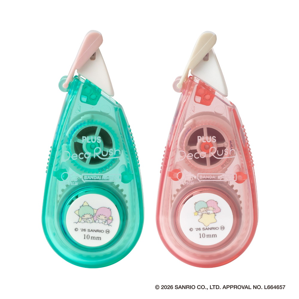 現貨｜限定 Sanrio Little Twin Stars x PLUS Deco Rush Decoration Tape 日版 手帳裝飾膠帶 + 心型收納盒套裝 (46-883)