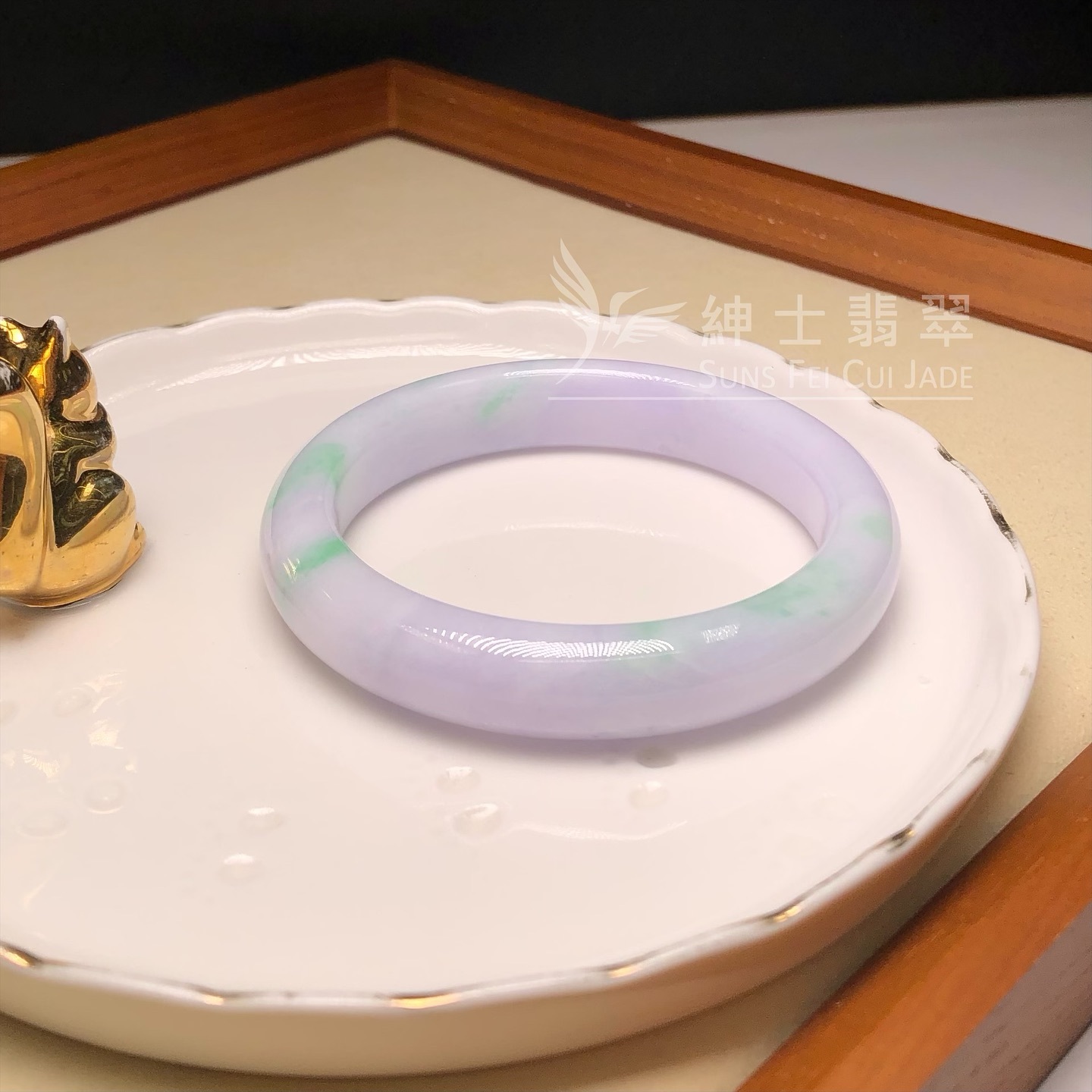 白底青福鐲55.2mm