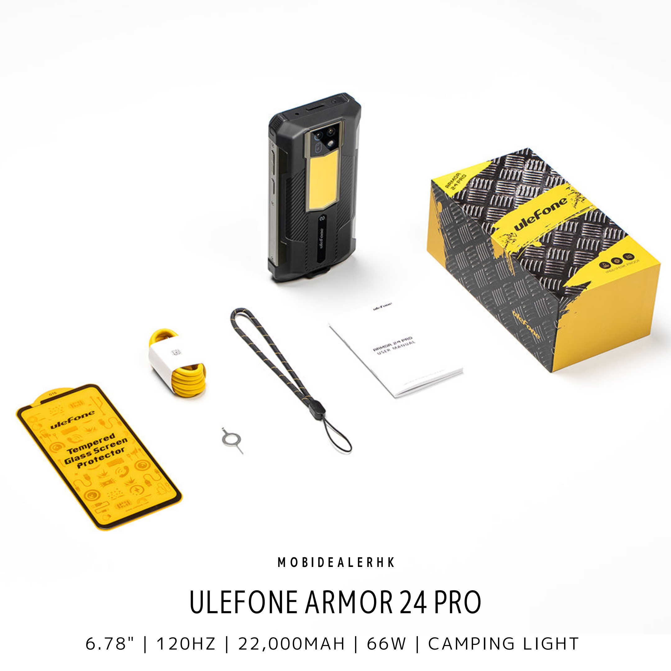 Ulefone Armor 24 Pro | 歐樂風 Armor 24 Pro | 4G | 三防手機 | 22000mAh | 多功能露營燈 | Android 16