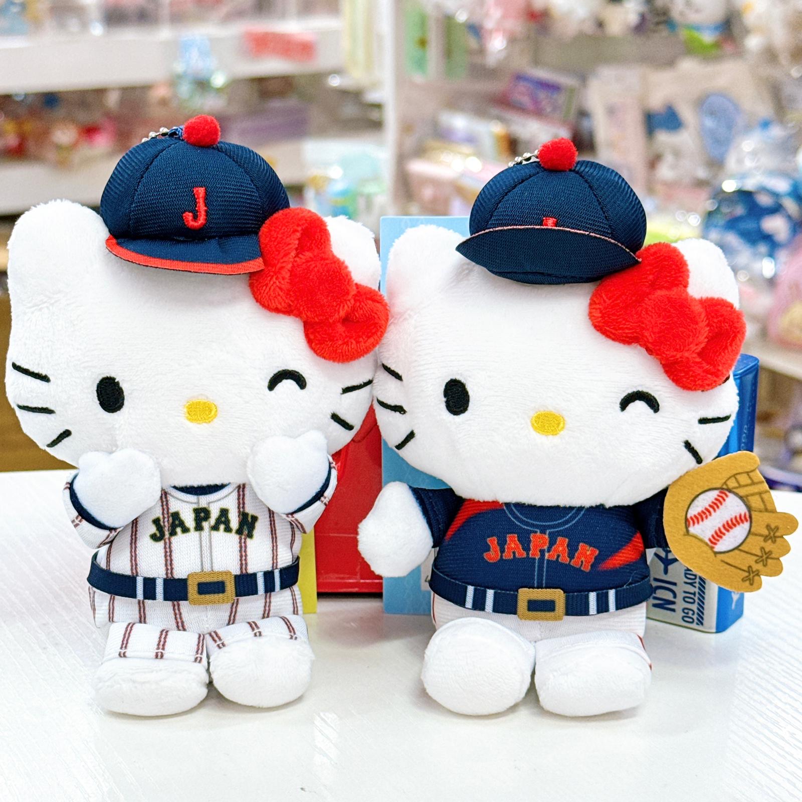日本直送日本限定 kitty Samurai Japan 棒球隊限定公仔掛飾