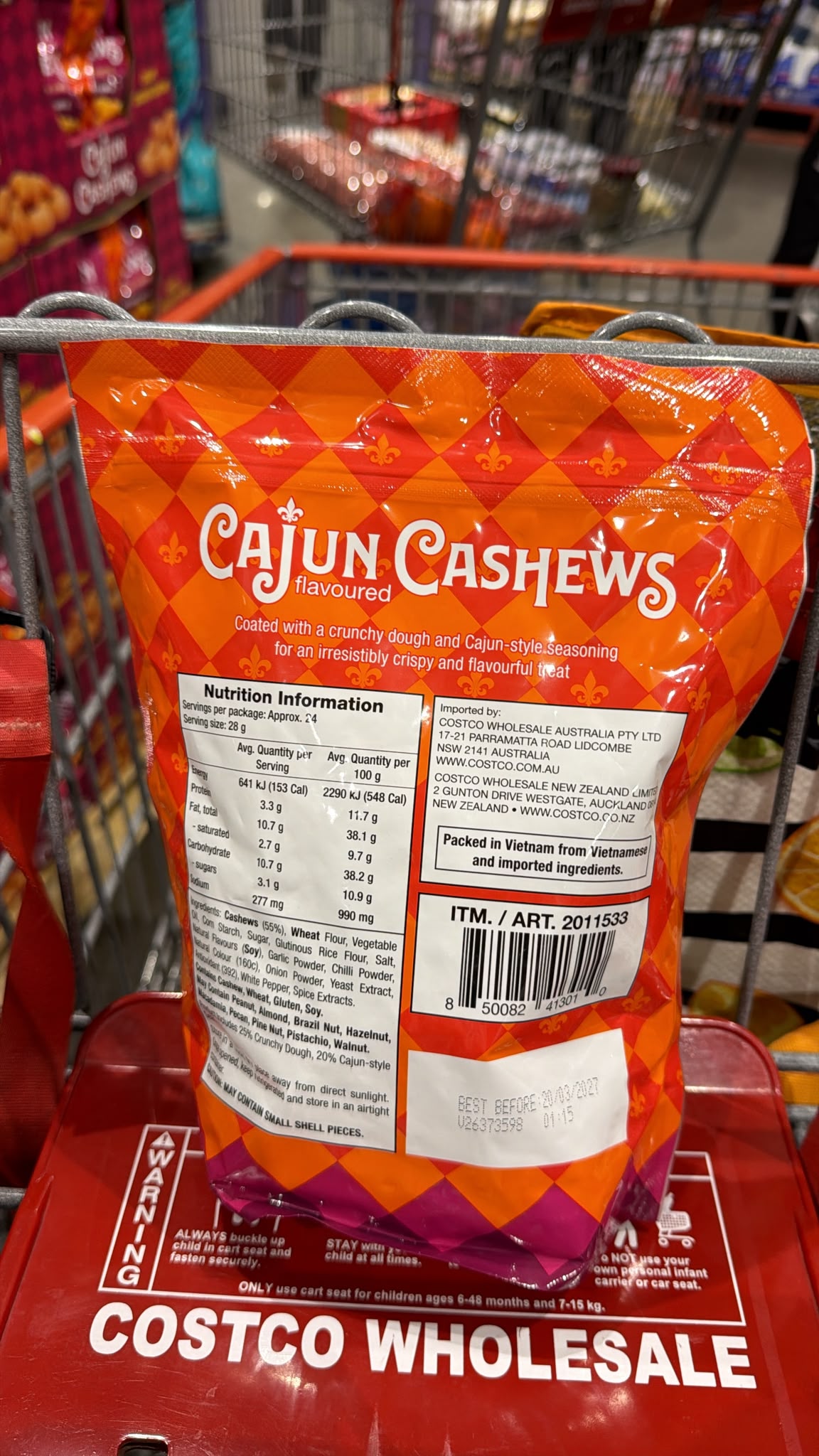 澳洲Costco Olam Farming 卡真腰果 