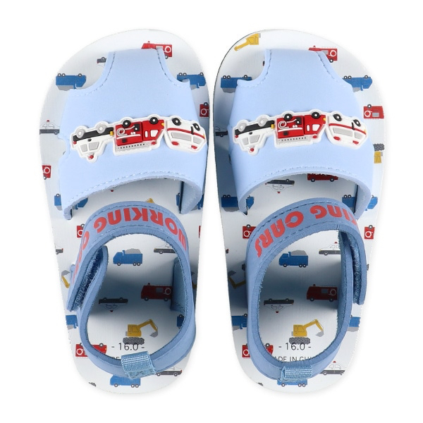 🇯🇵預訂 日本直送🇯🇵工作車輛圖案淺藍色EVA涼鞋