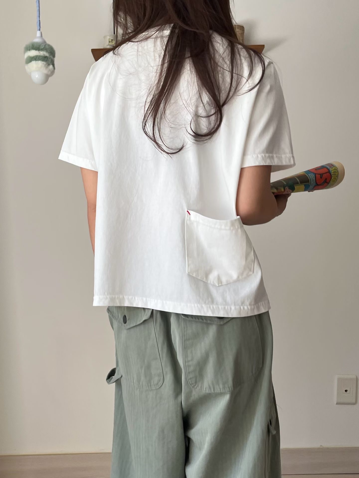 AT OS 3 girls pocket top