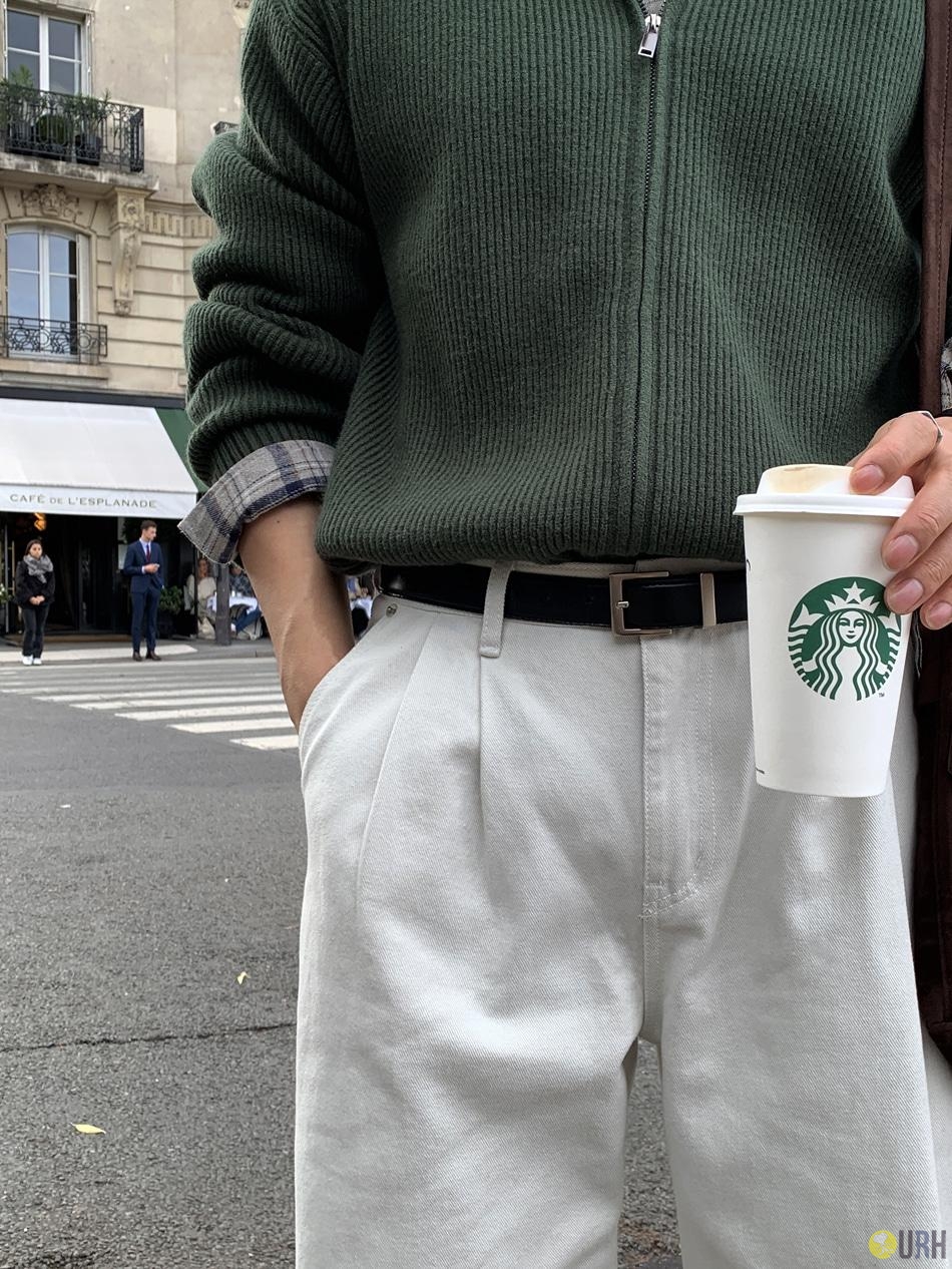 【100%保證韓國直送】經典雙摺飾立體感寬鬆長褲 Signature Essential Two-Tuck Wide Pants RL114598