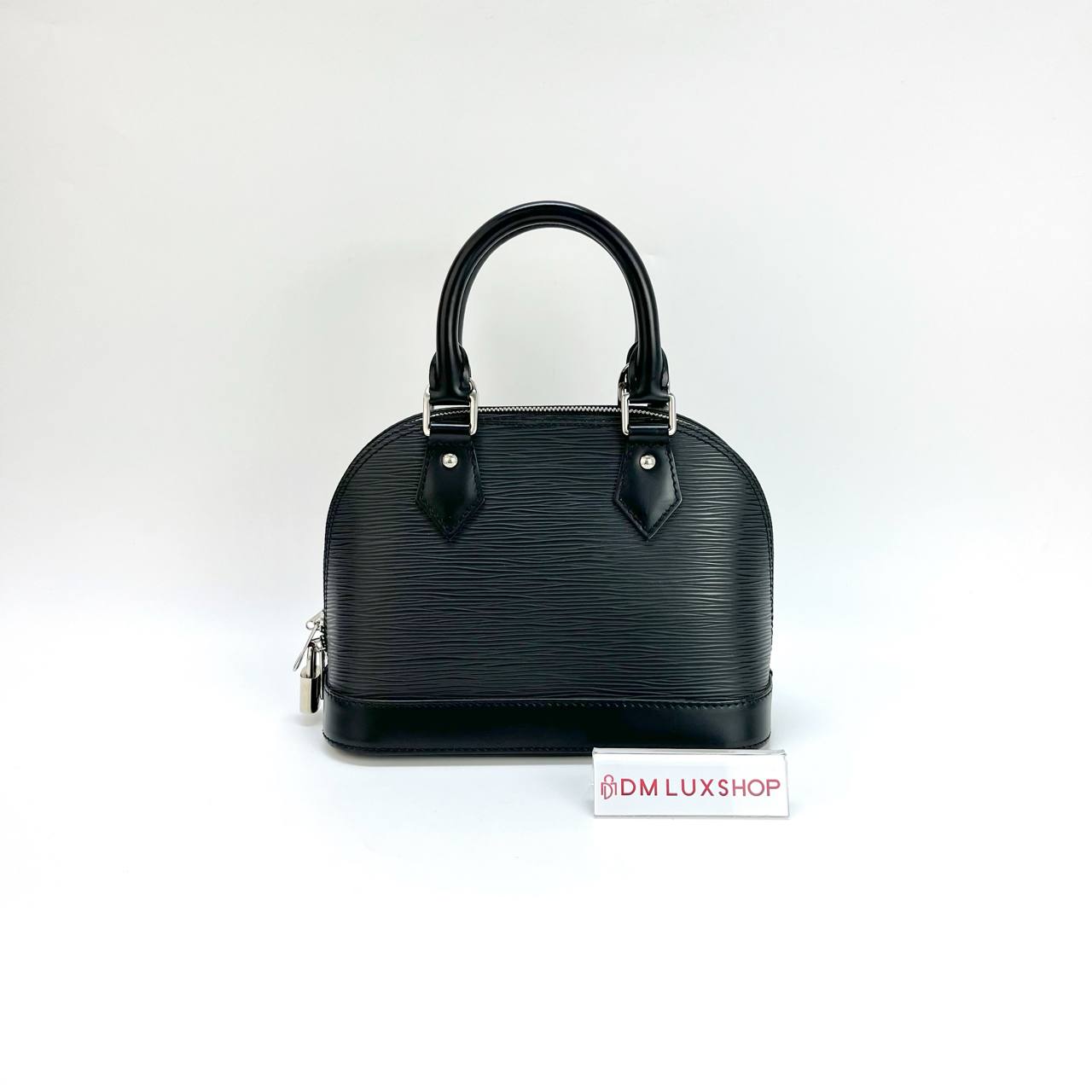 LV Black Epi Leather Alma BB SHW