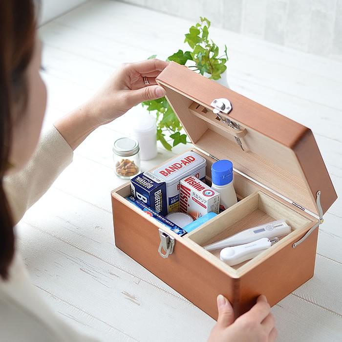 🔥🔥【日本製《倉敷意匠》杉木急救箱 】
