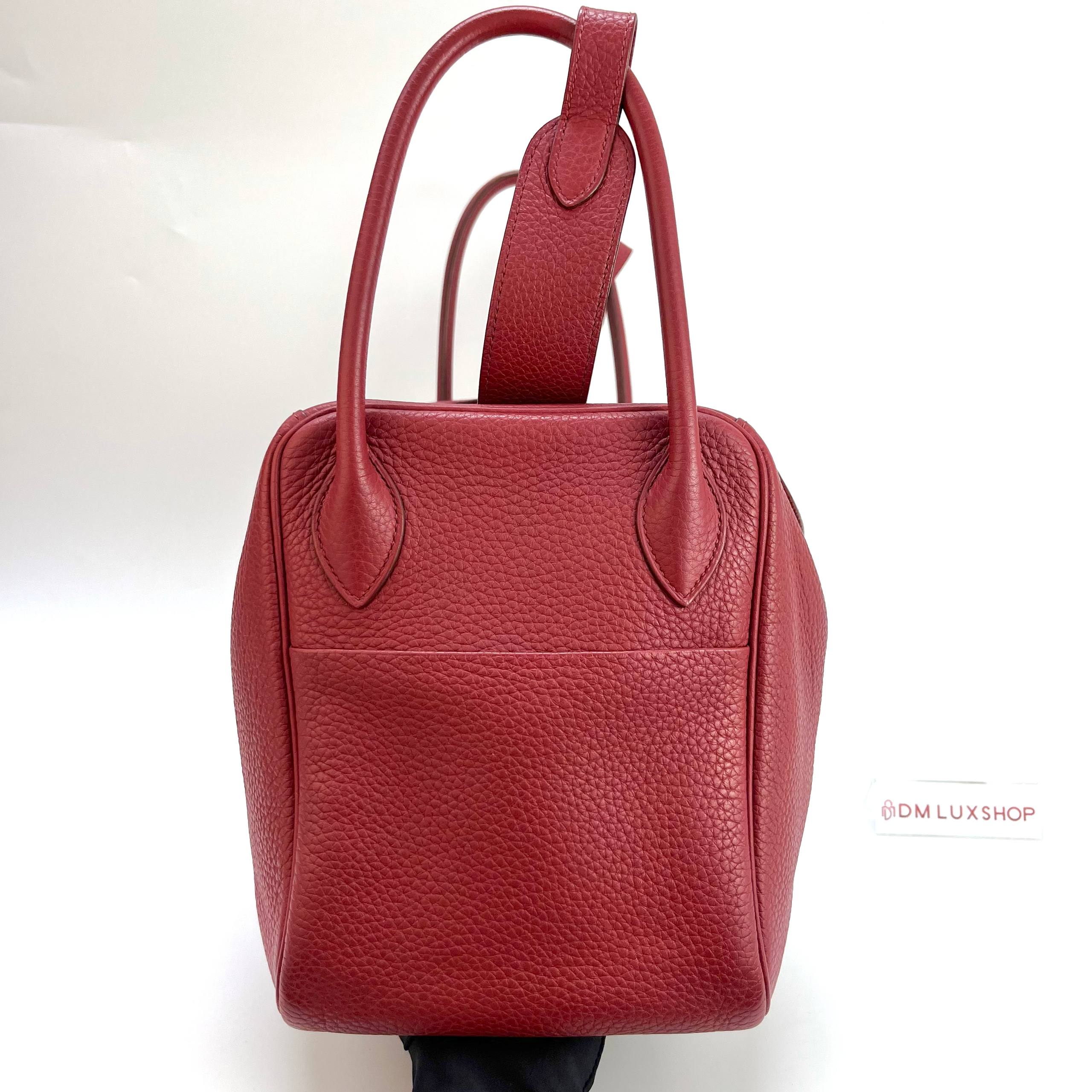 Hermes Lindy 34 Rouge Grenat PHW (Stamp Square R, Y 2014)