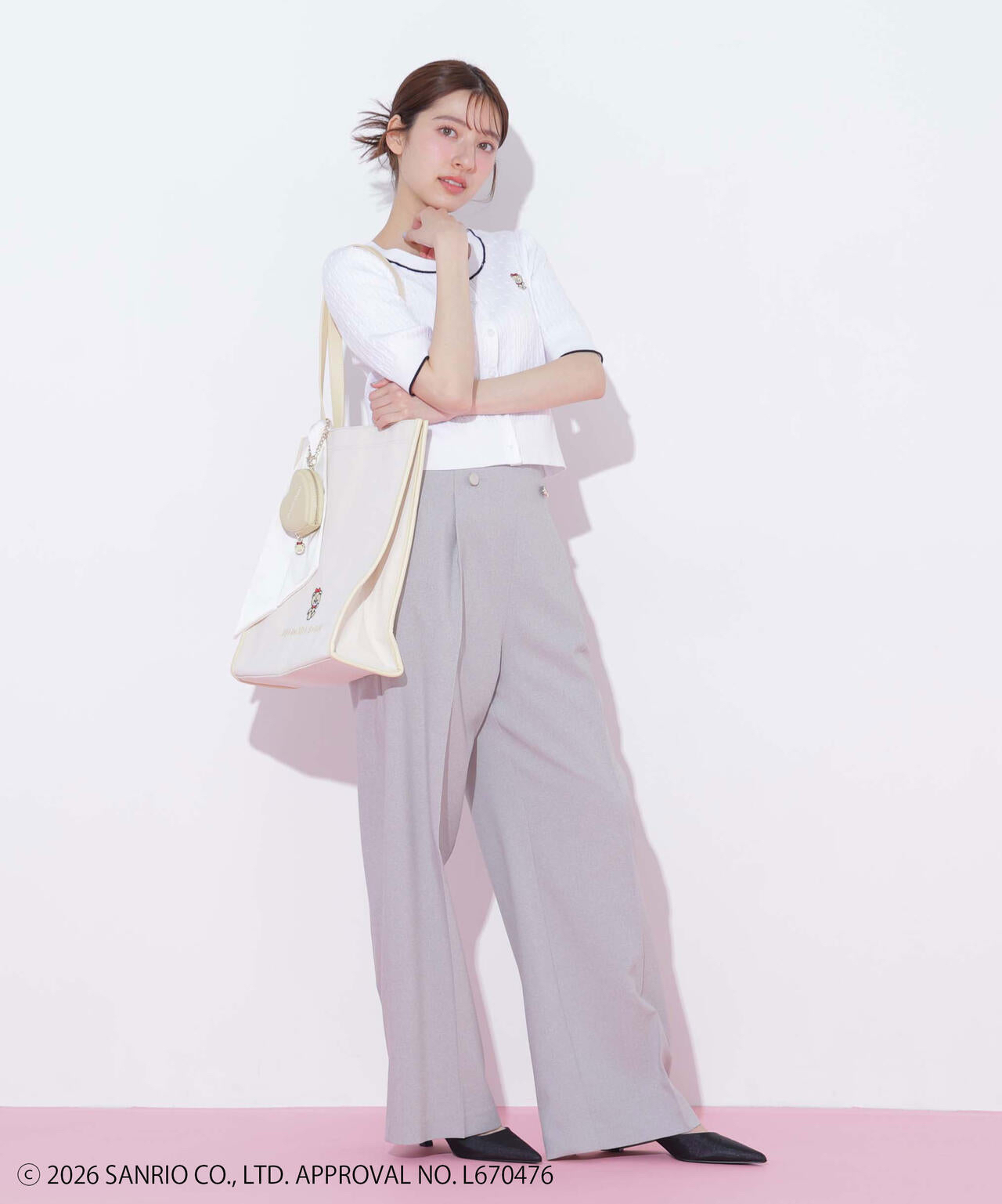 🎀【預訂】 JILL by JILL STUART Tiny Chum Collaboration Tote Bag - Cream