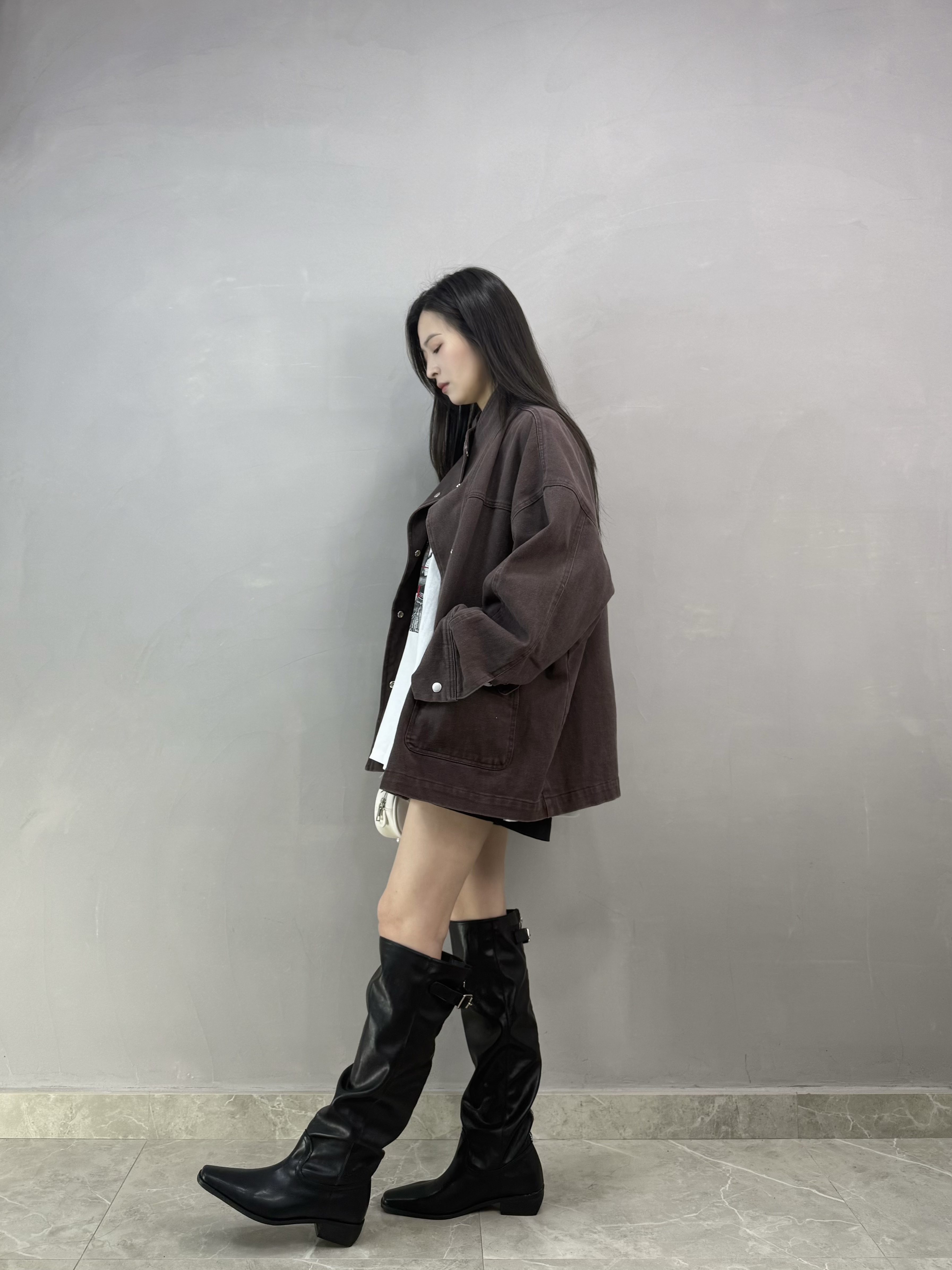 H17 企領牛仔軍褸