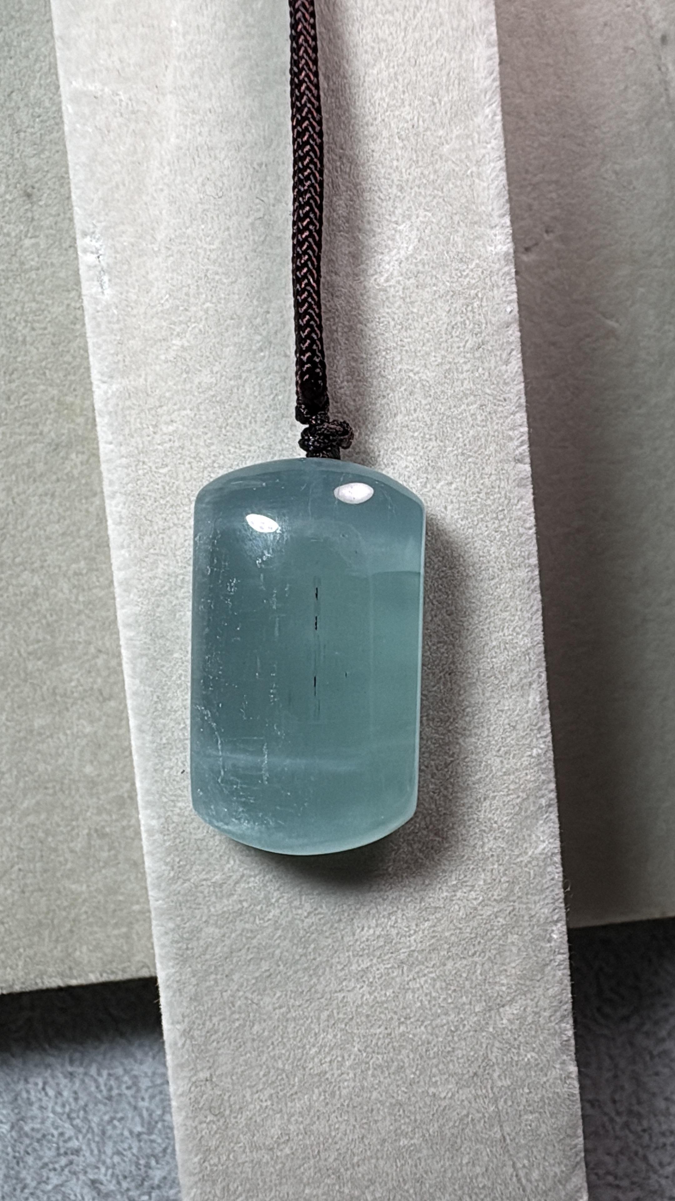 海藍寶平安無事牌（15-16克）No.19-573