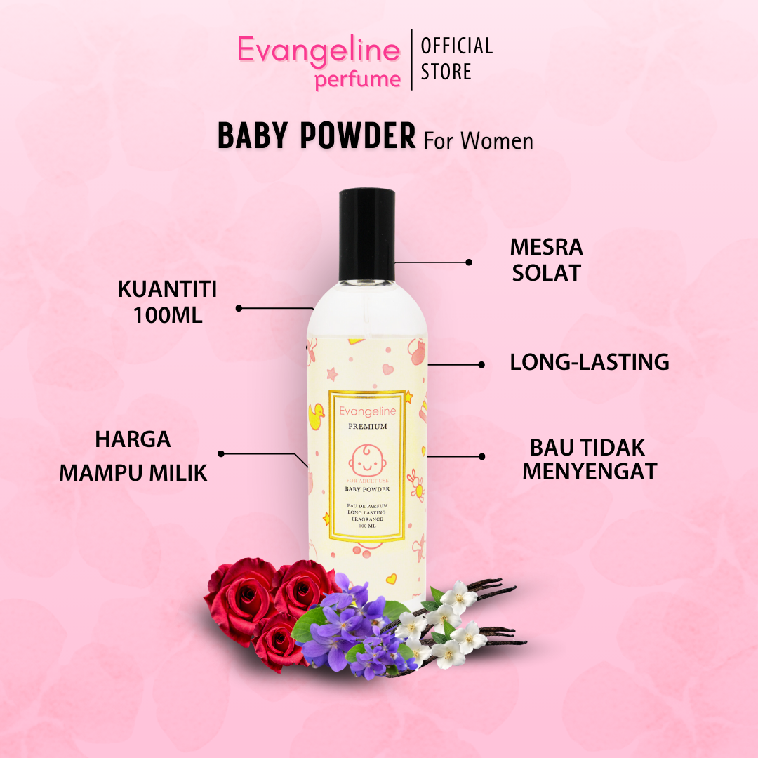Evangeline Perfume - Baby Powder 100ml