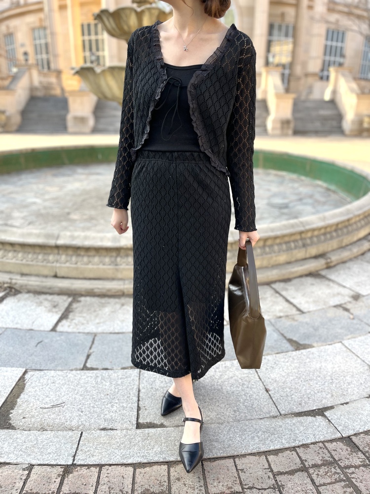 The Lacie Cardigan Set (Black)