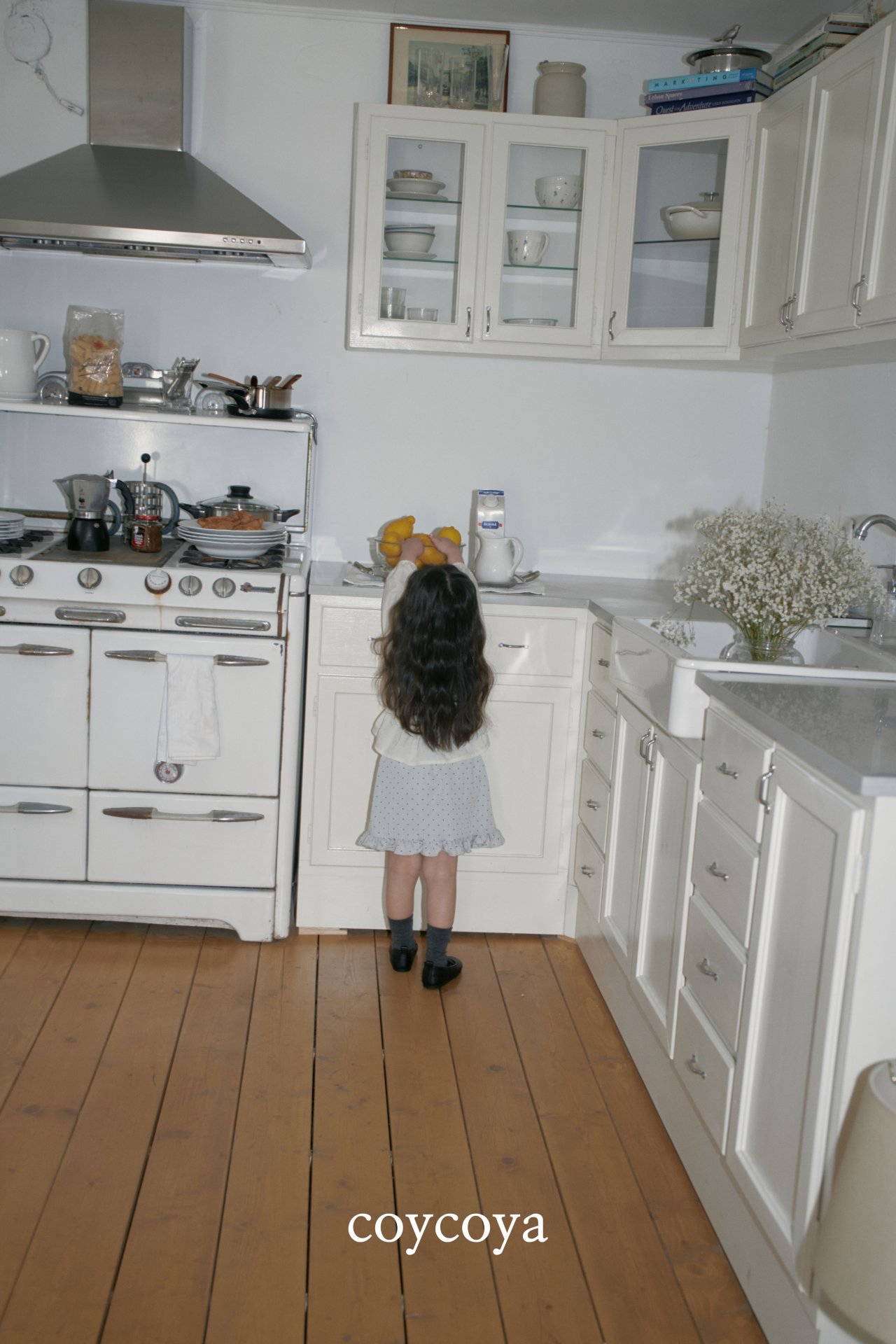 🌸預訂 韓國直送🌸🇰🇷COYCOYA兩色波點荷葉邊半身裙