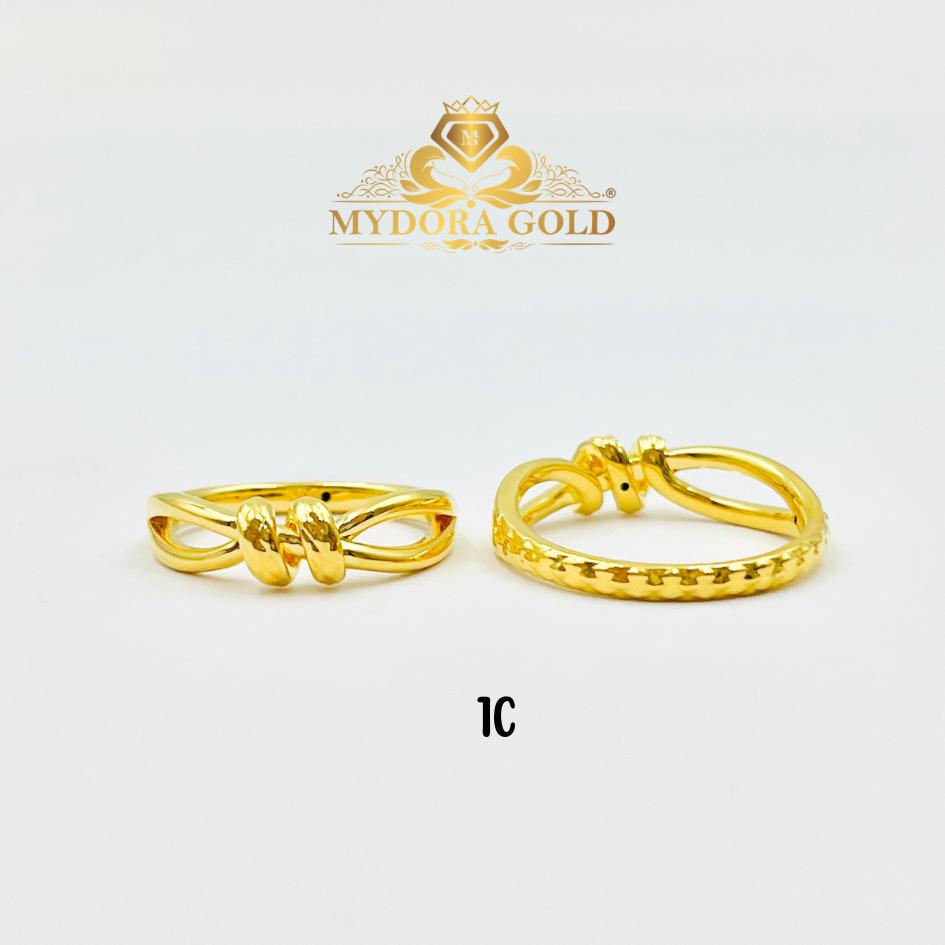 MYDORA Cincin Golden Knot (5G) l EMAS 916/22K