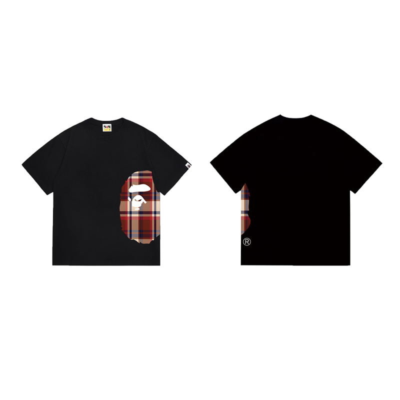 Bape Check Big Ape Head Tee