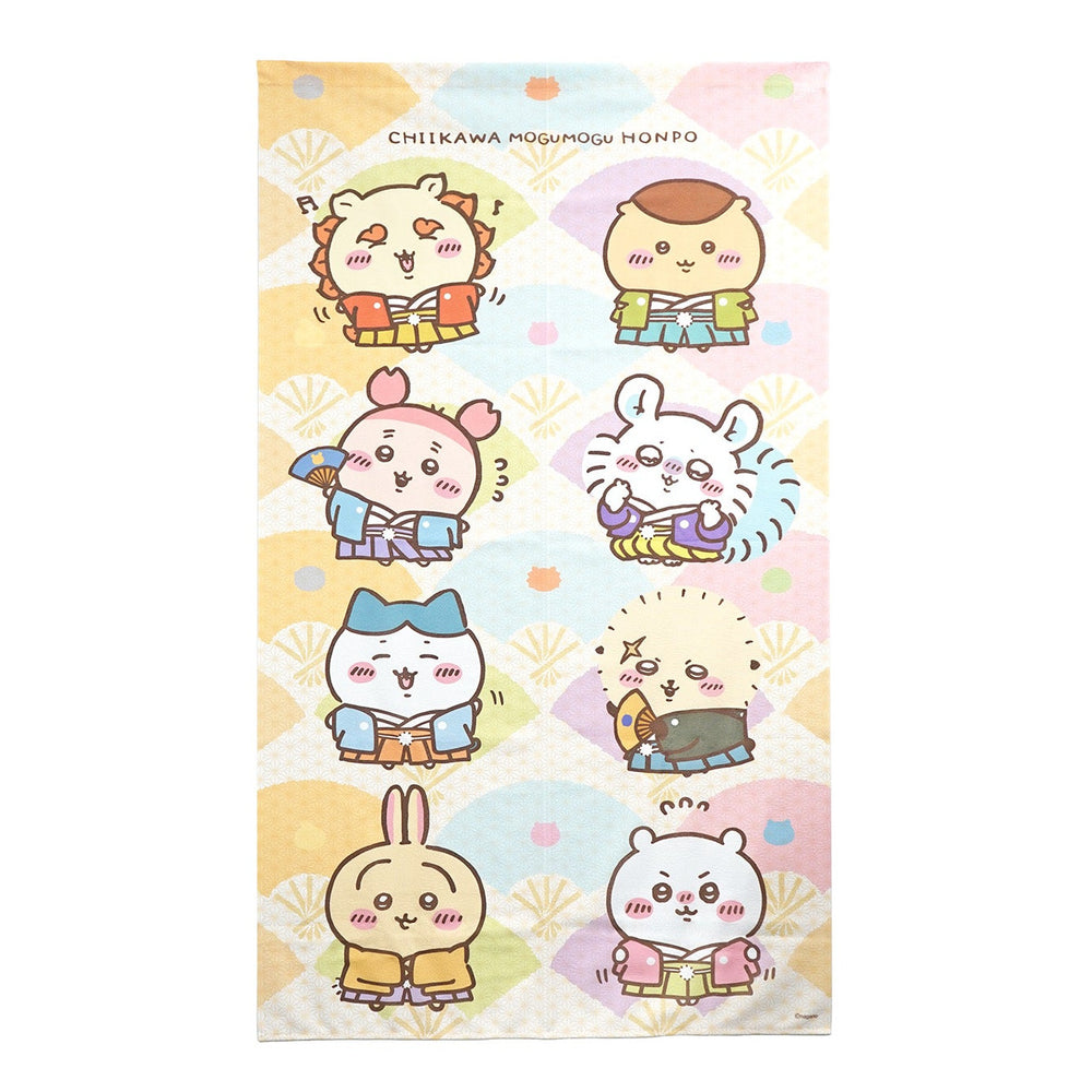 現貨｜Chiikawa ちいかわ MOGUMOGU本舖限定 和服圖案 日本製 門簾 窗簾 85x150cm (CMH058)