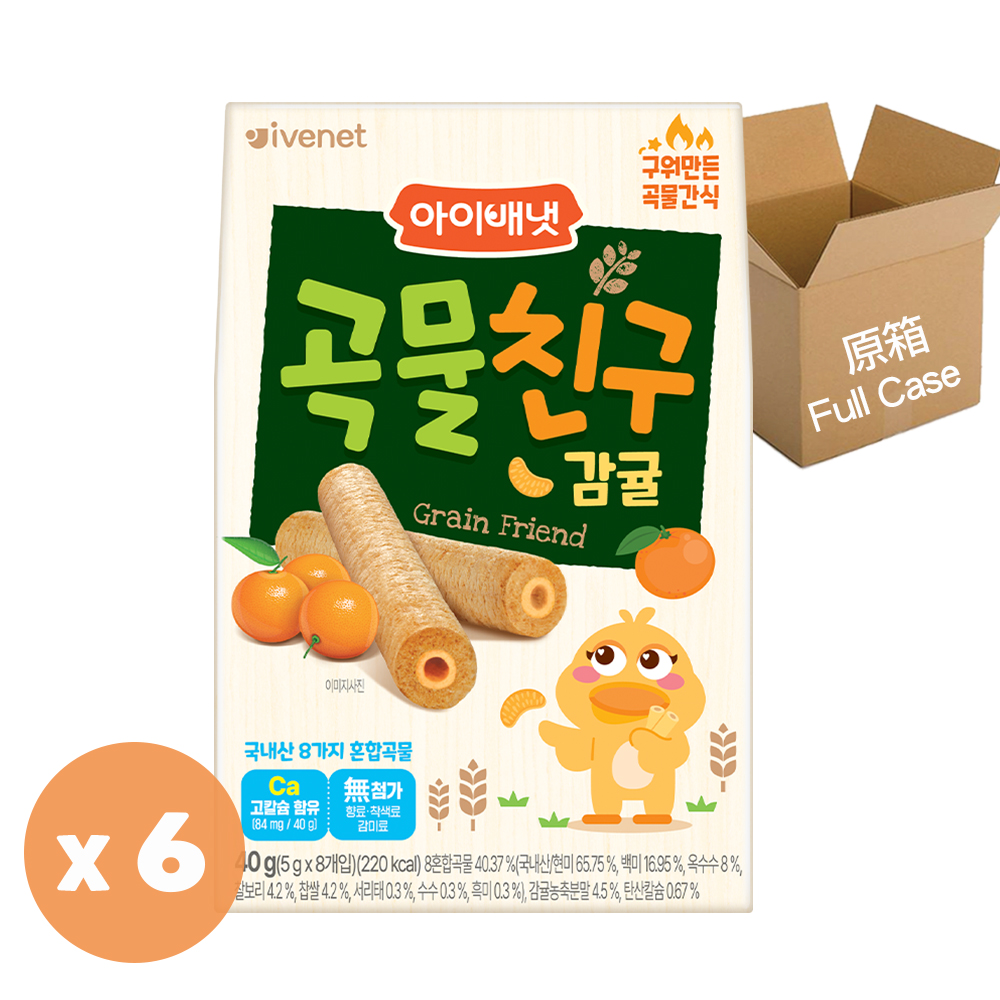 Ivenet貝貝 糙米手指餅(原箱)<40克(g) X 6件> 六款味道