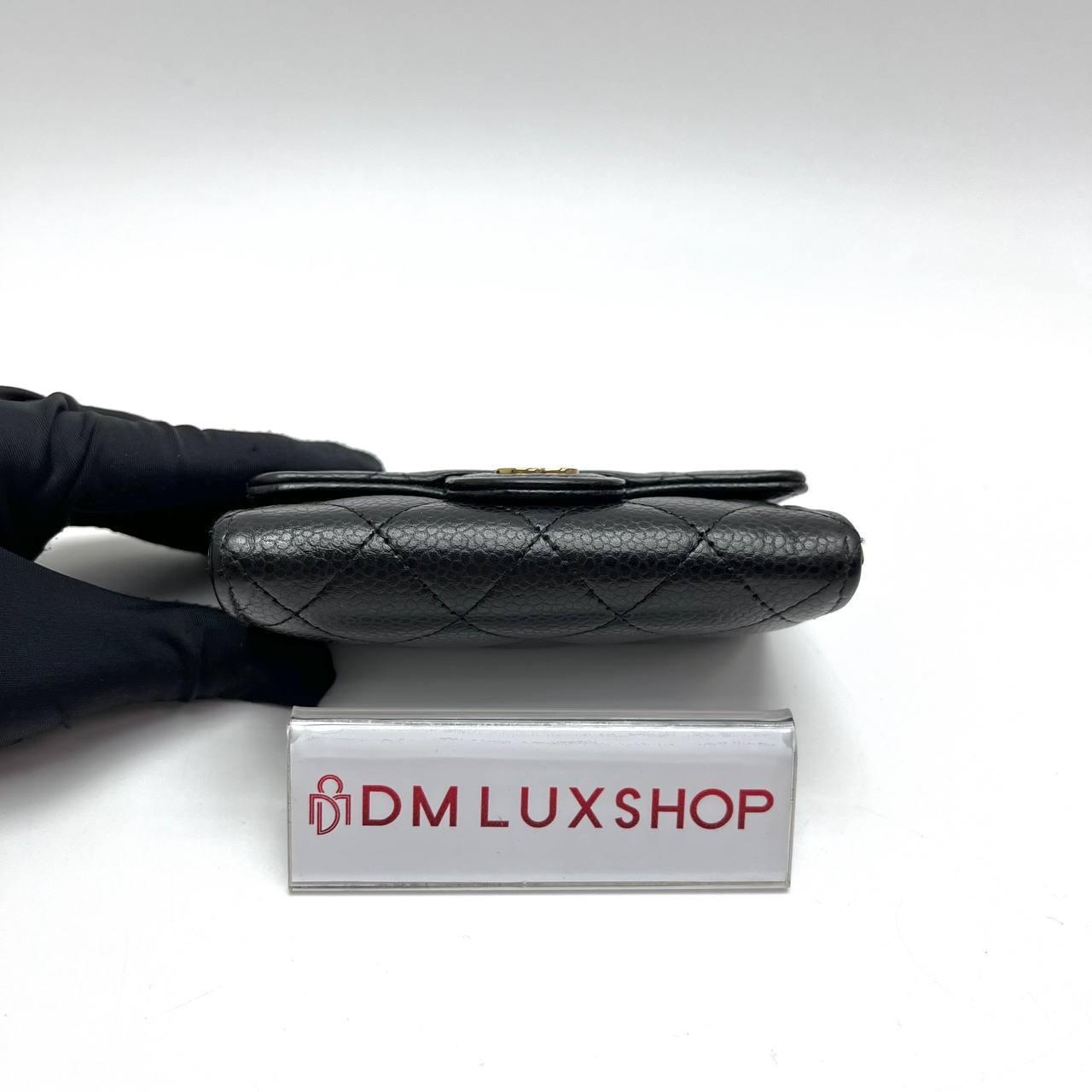 Chanel Black Caviar Classic Card Holder GHW