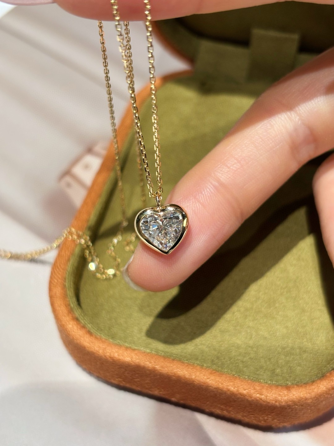 18K Lab Diamond Necklace