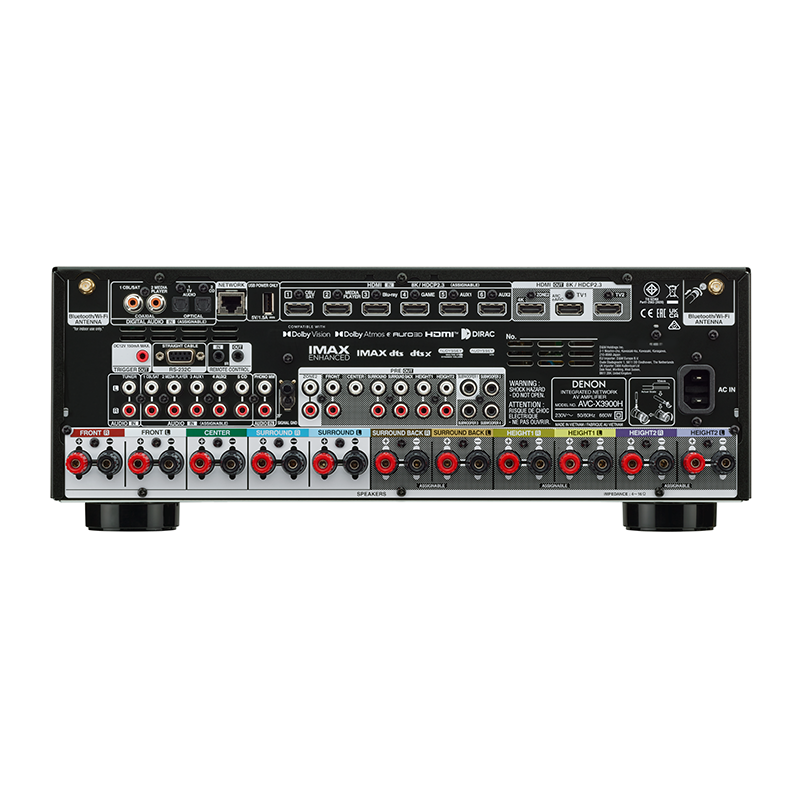 Denon AVR-X3900H 9.4CH 4K/8K Dolby Atmos AV Receiver