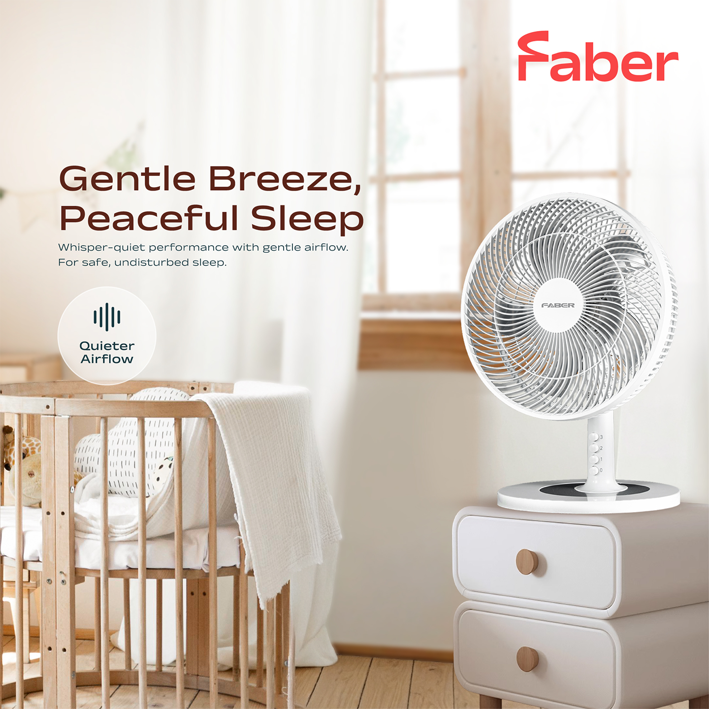 Faber 12" Bliss Table Fan FTF 3112WH