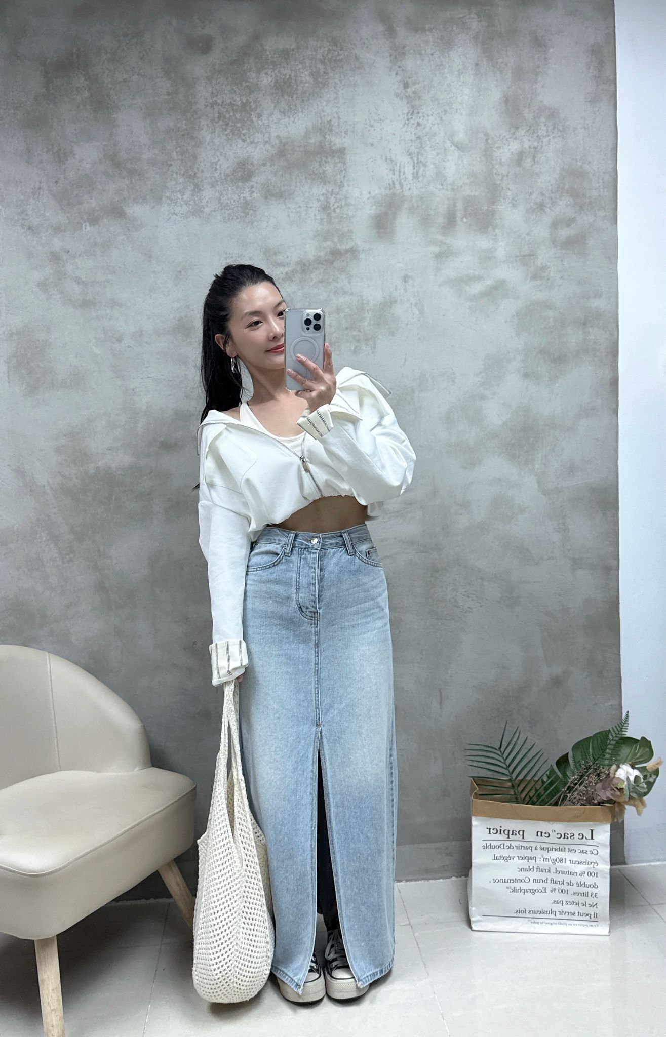 條子䄂束腰恤衫棉外套