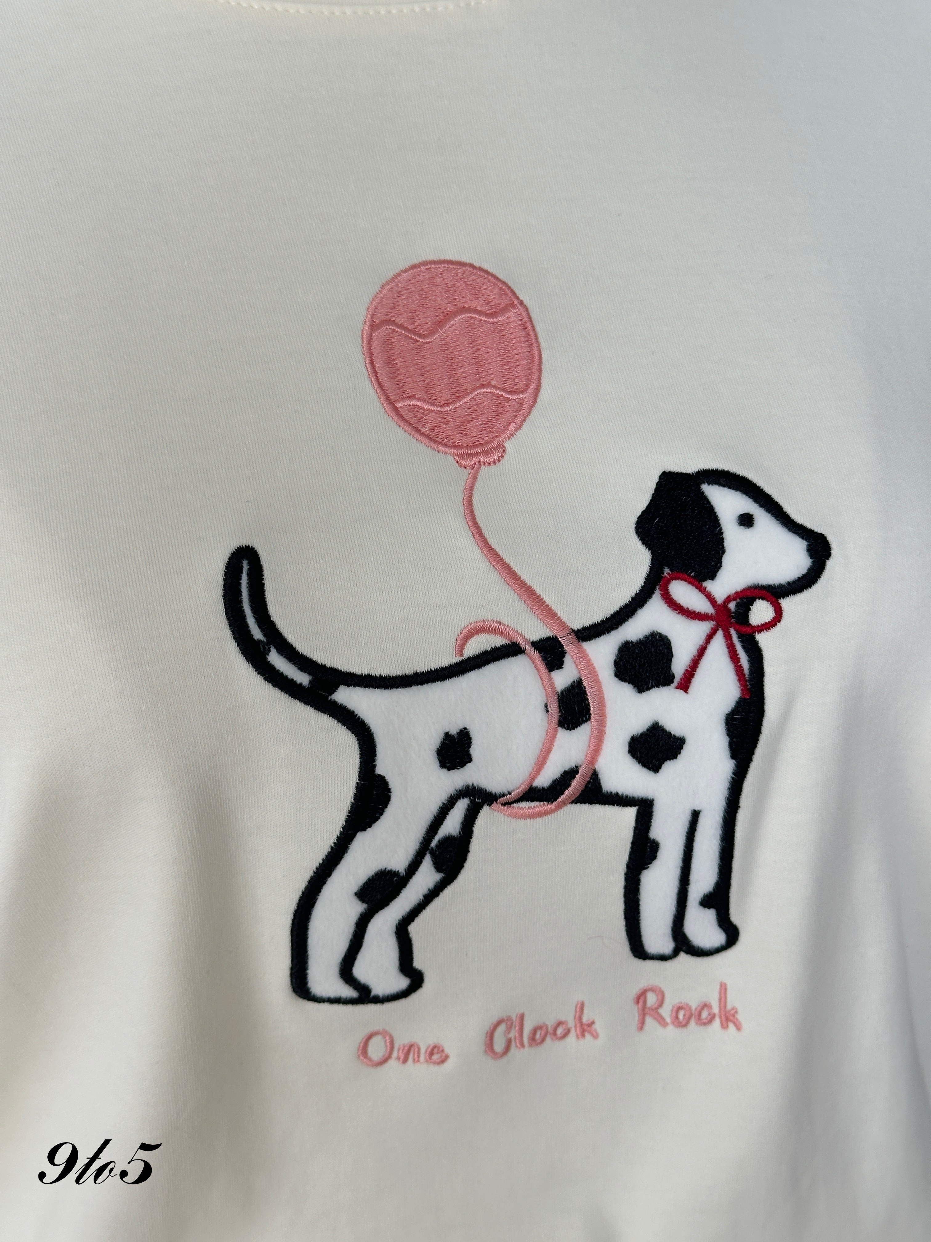 T3933 Dog Embroidery Tee - 4 Colors