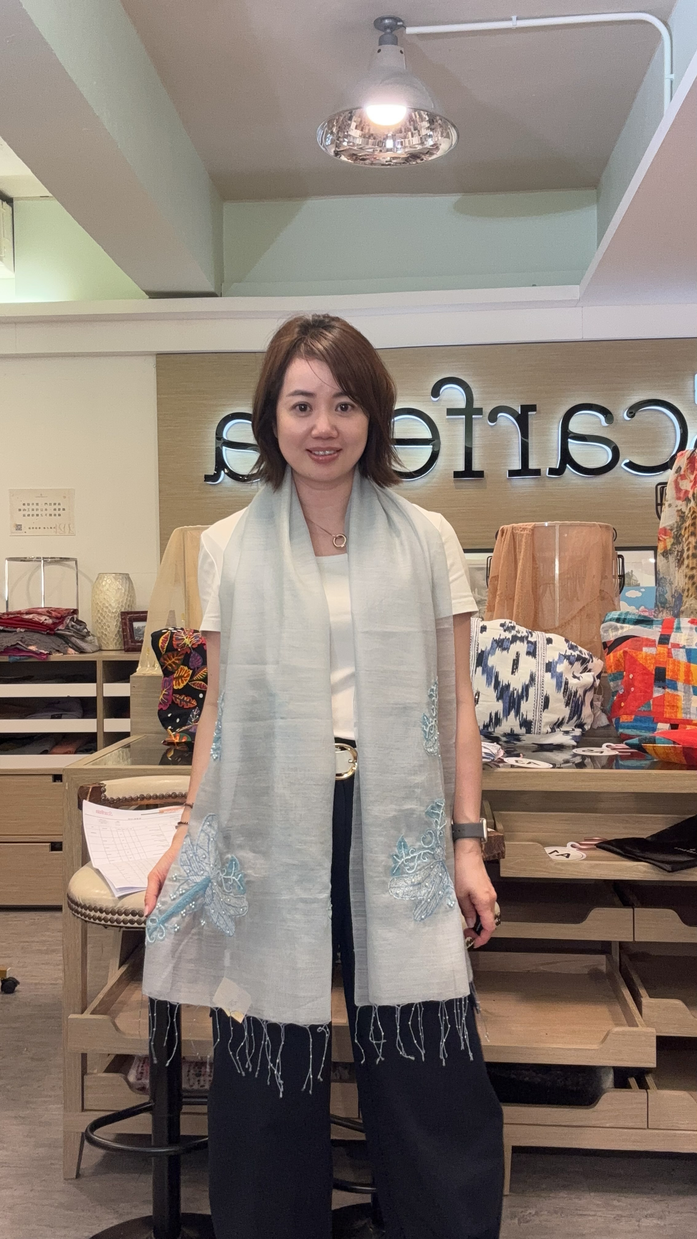 [訂購] A12 印度手工刺繡 Scarf 